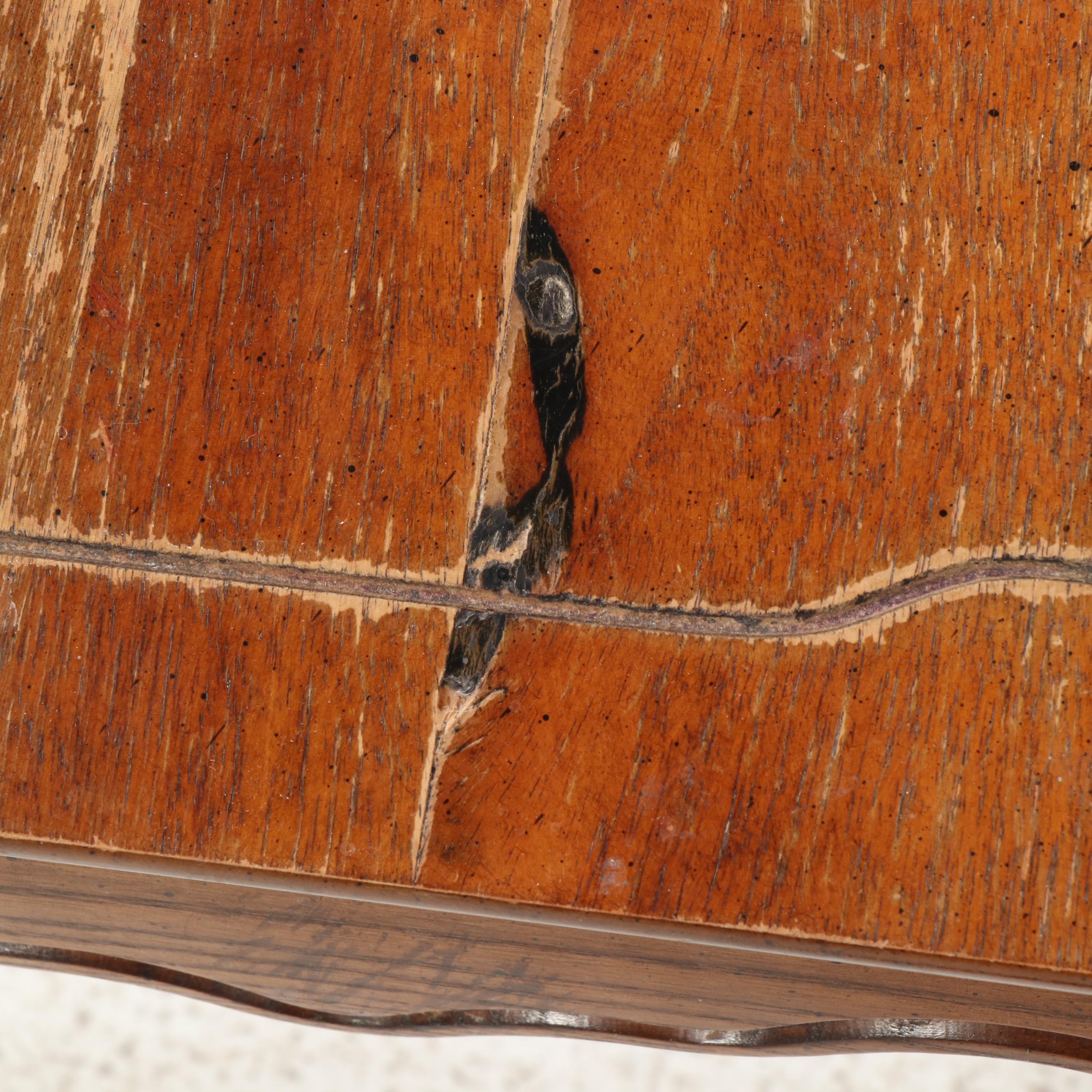 Lane "Virginia Maid" Chinese Style Walnut and Oak Coffee Table and Side Table