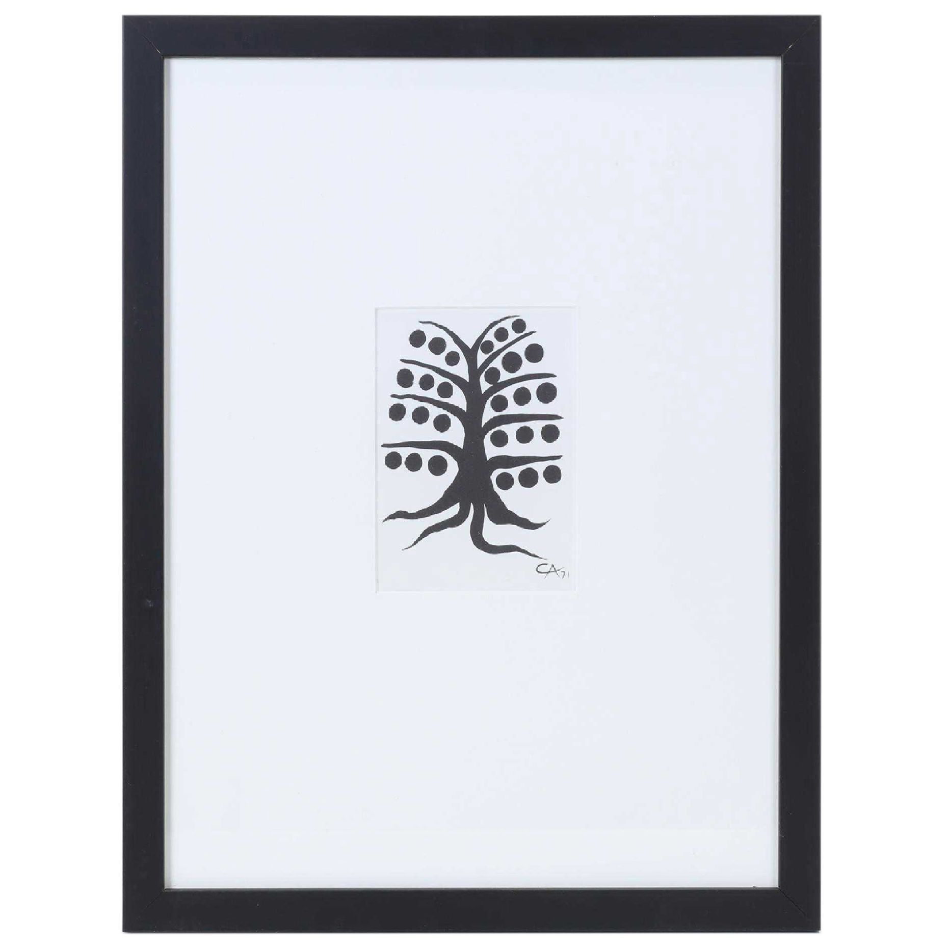 Alexander Calder Lithograph for "Derrière le Miroir," 1971