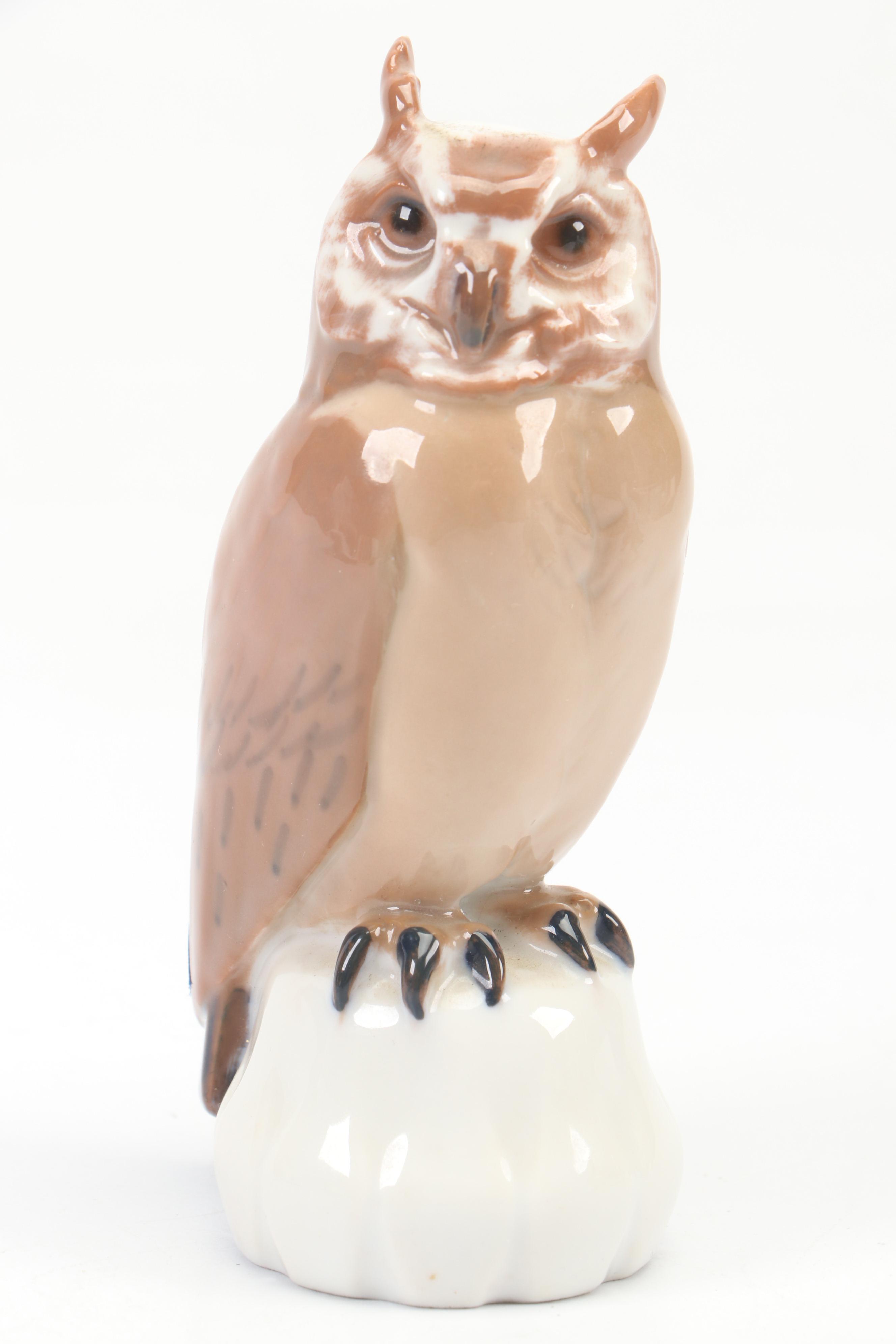 Royal Copenhagen, B&G and Hutschenreuther Porcelain Bird Figurines