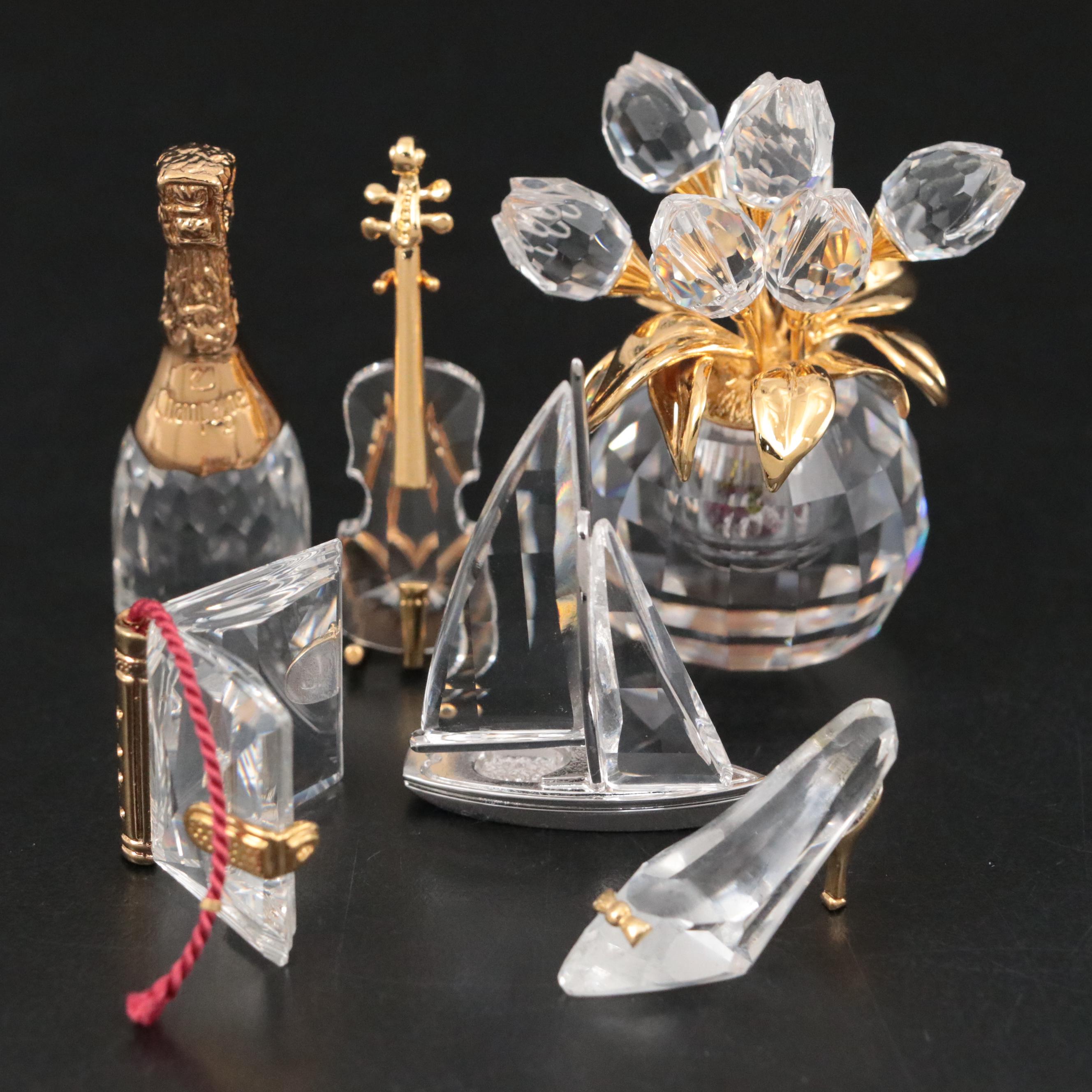 Swarovski Classics and Secrets Crystal Figurines with Crystal Memories Figurine