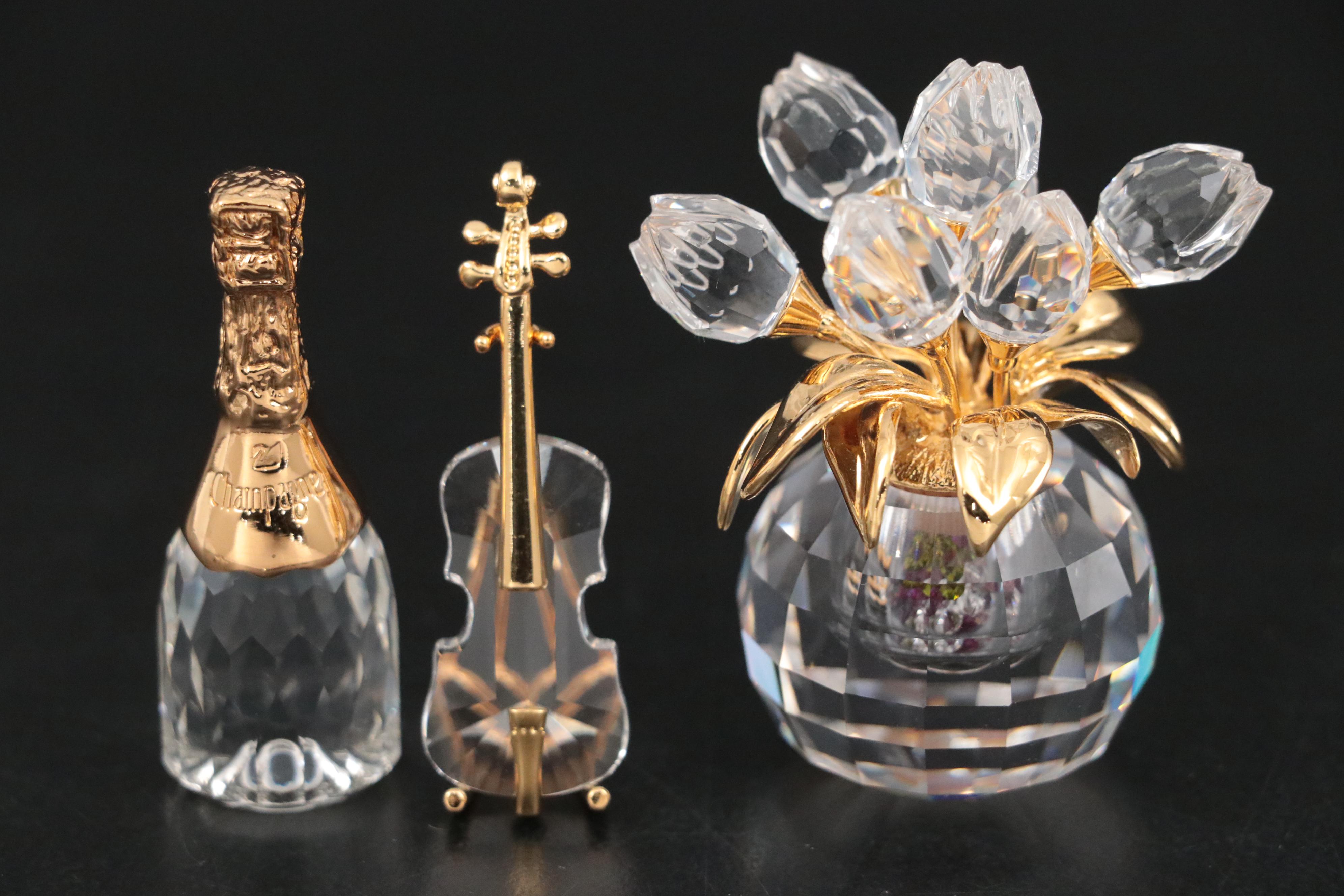 Swarovski Classics and Secrets Crystal Figurines with Crystal Memories Figurine