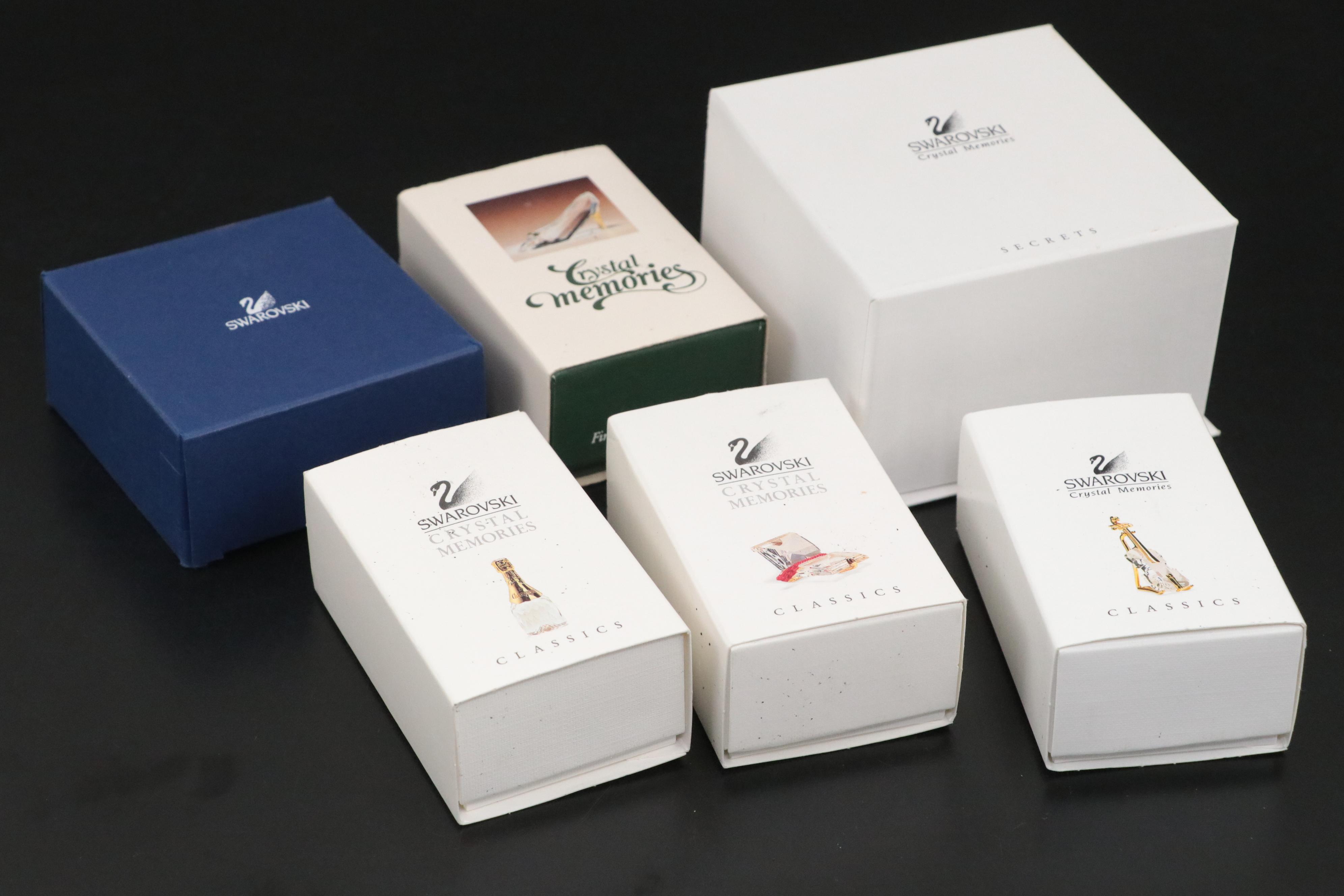 Swarovski Classics and Secrets Crystal Figurines with Crystal Memories Figurine