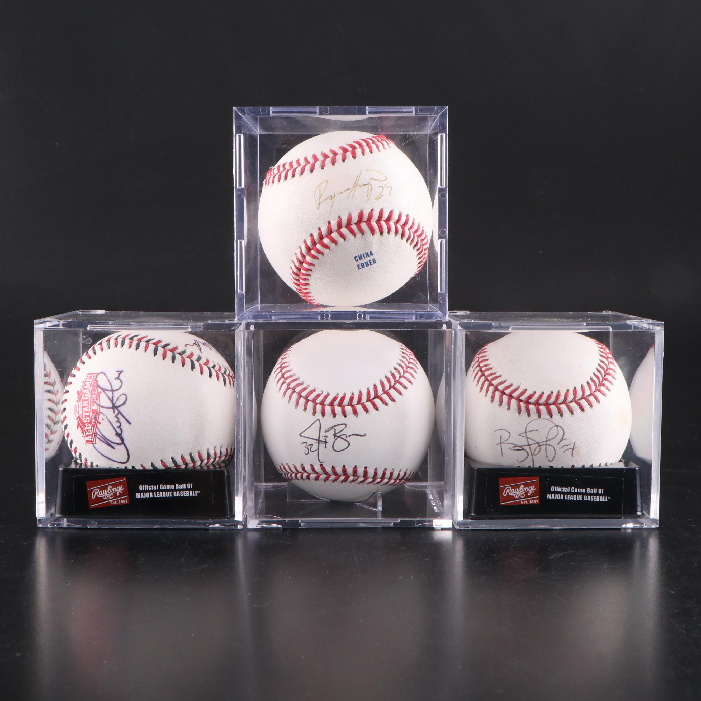 Jay Bruce, Brandon Phillips, and Chris Sabo Signed Baseballs with More