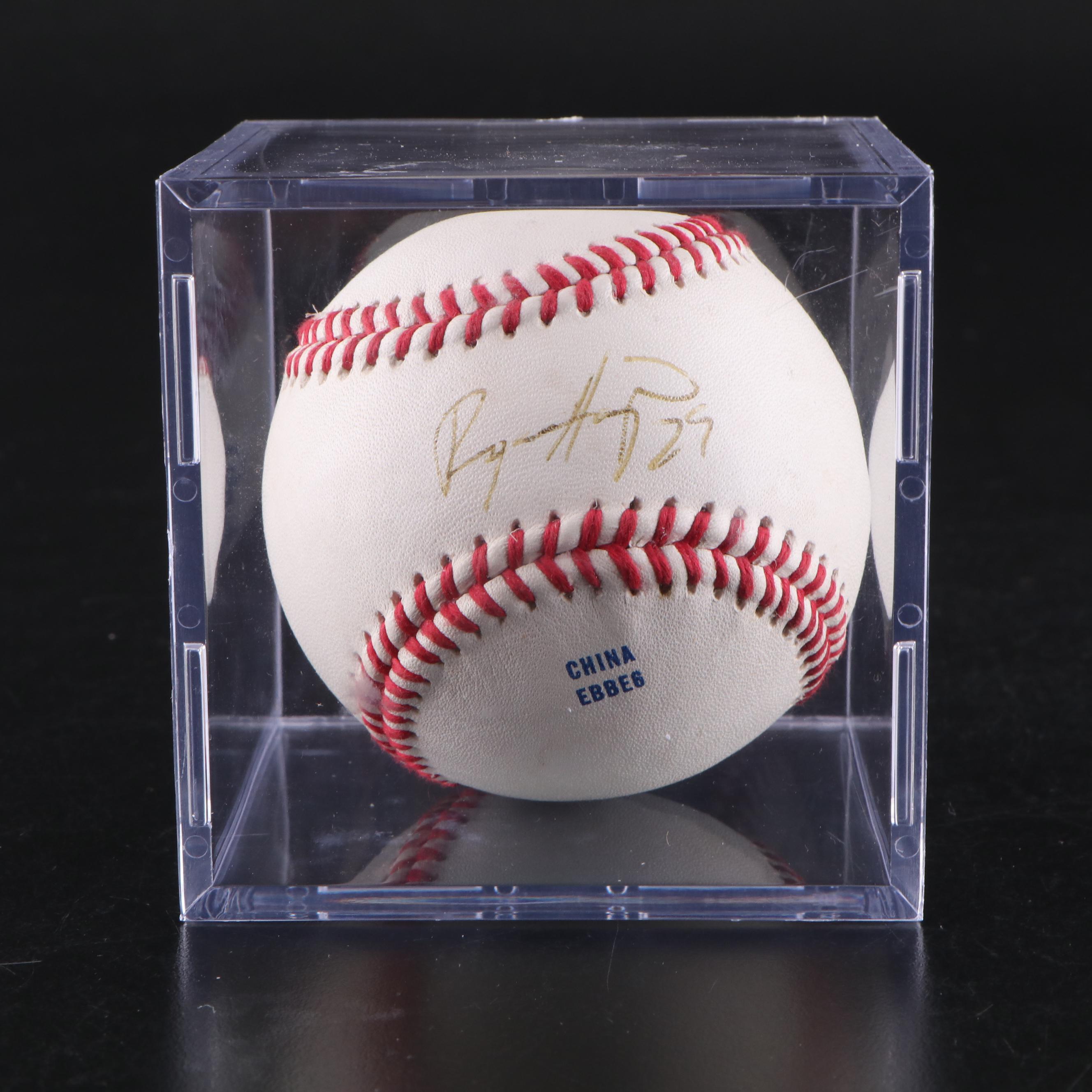 Jay Bruce, Brandon Phillips, and Chris Sabo Signed Baseballs with More