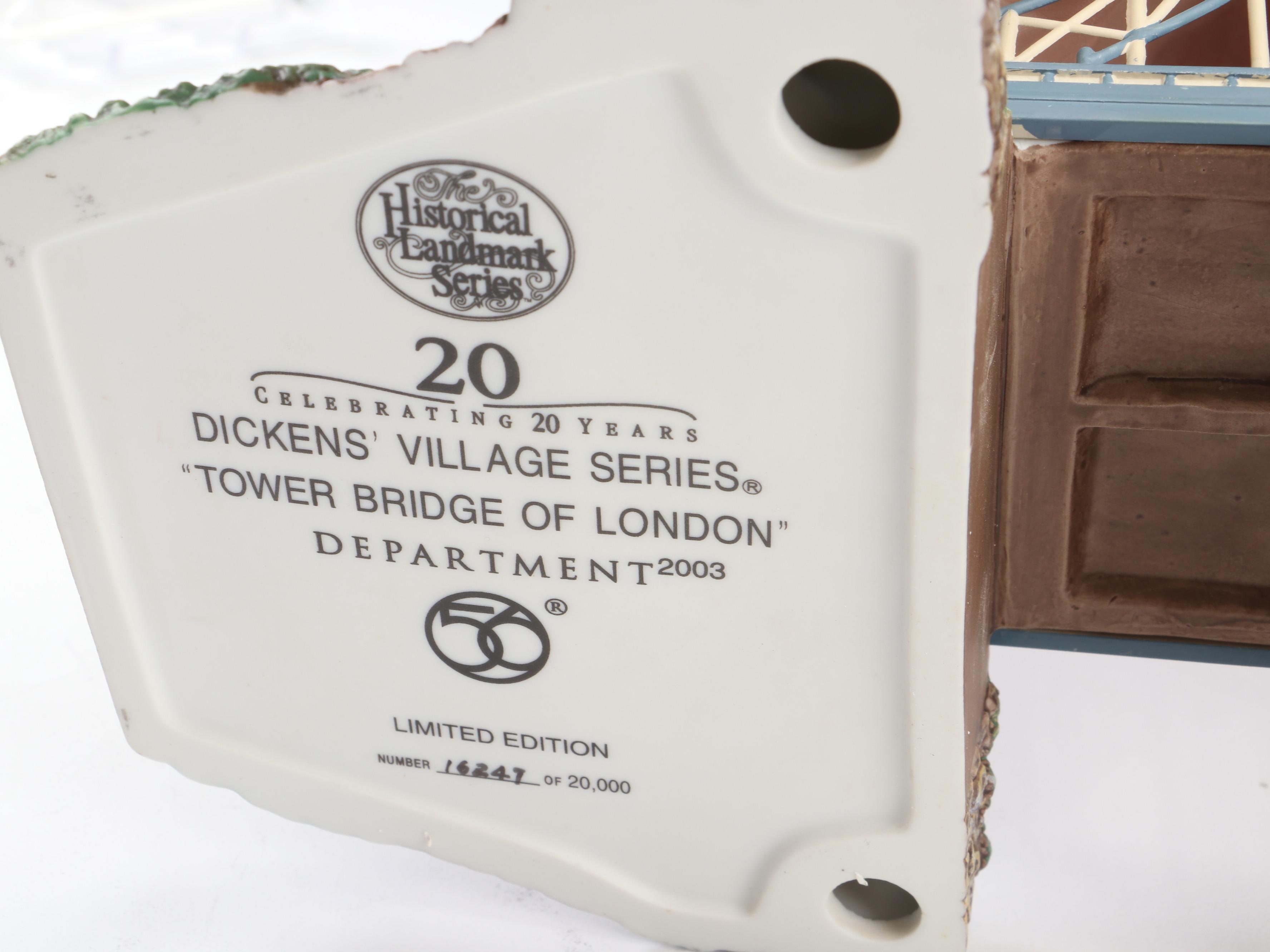 Department 56 "Tower Bridge Of London" and "Big Ben" Porcelain Figurines, More