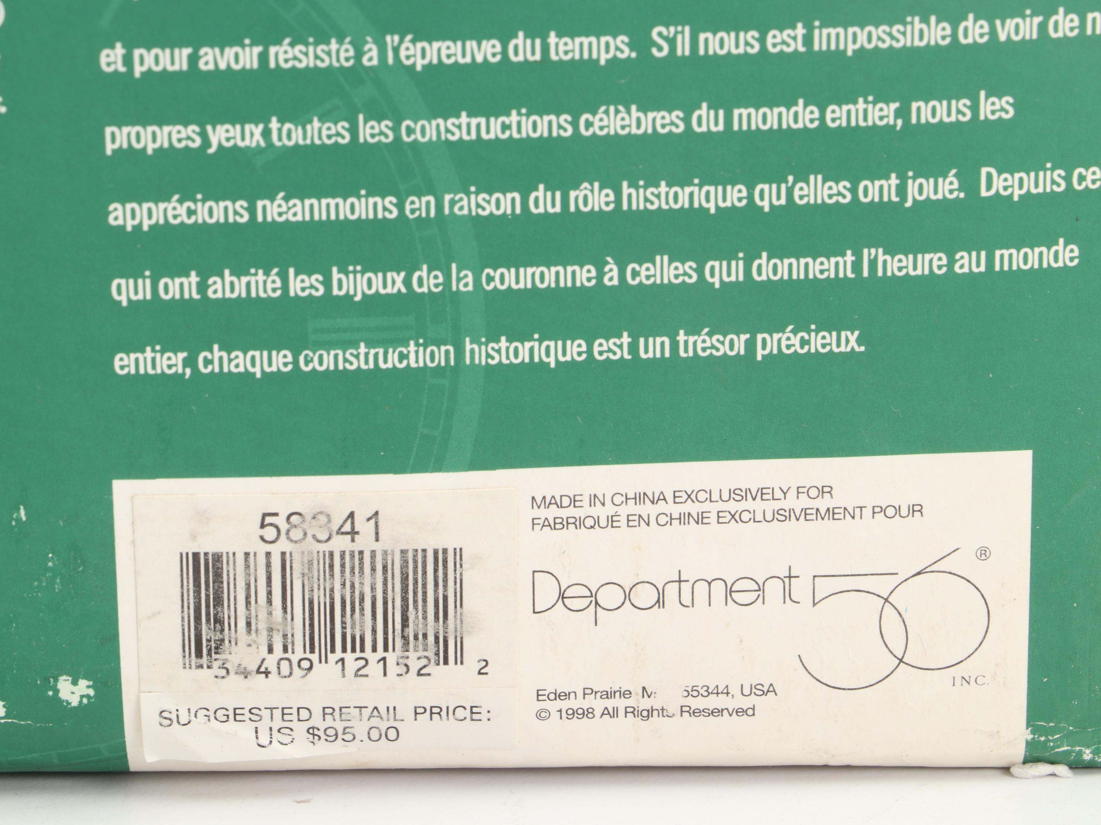 Department 56 "Tower Bridge Of London" and "Big Ben" Porcelain Figurines, More