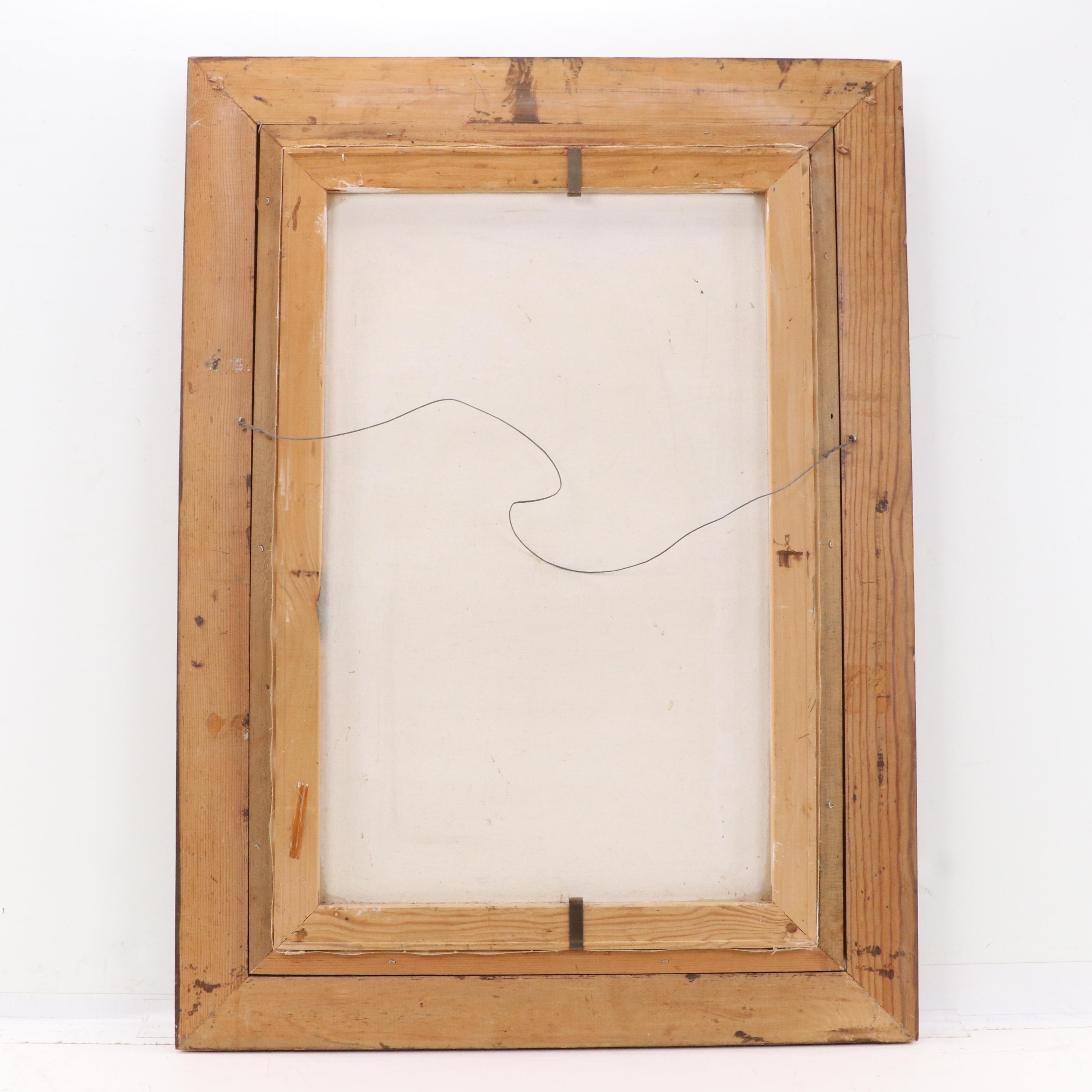 Marilyn Burkhardt Oil Painting of Three Cats on a Fence, 1979