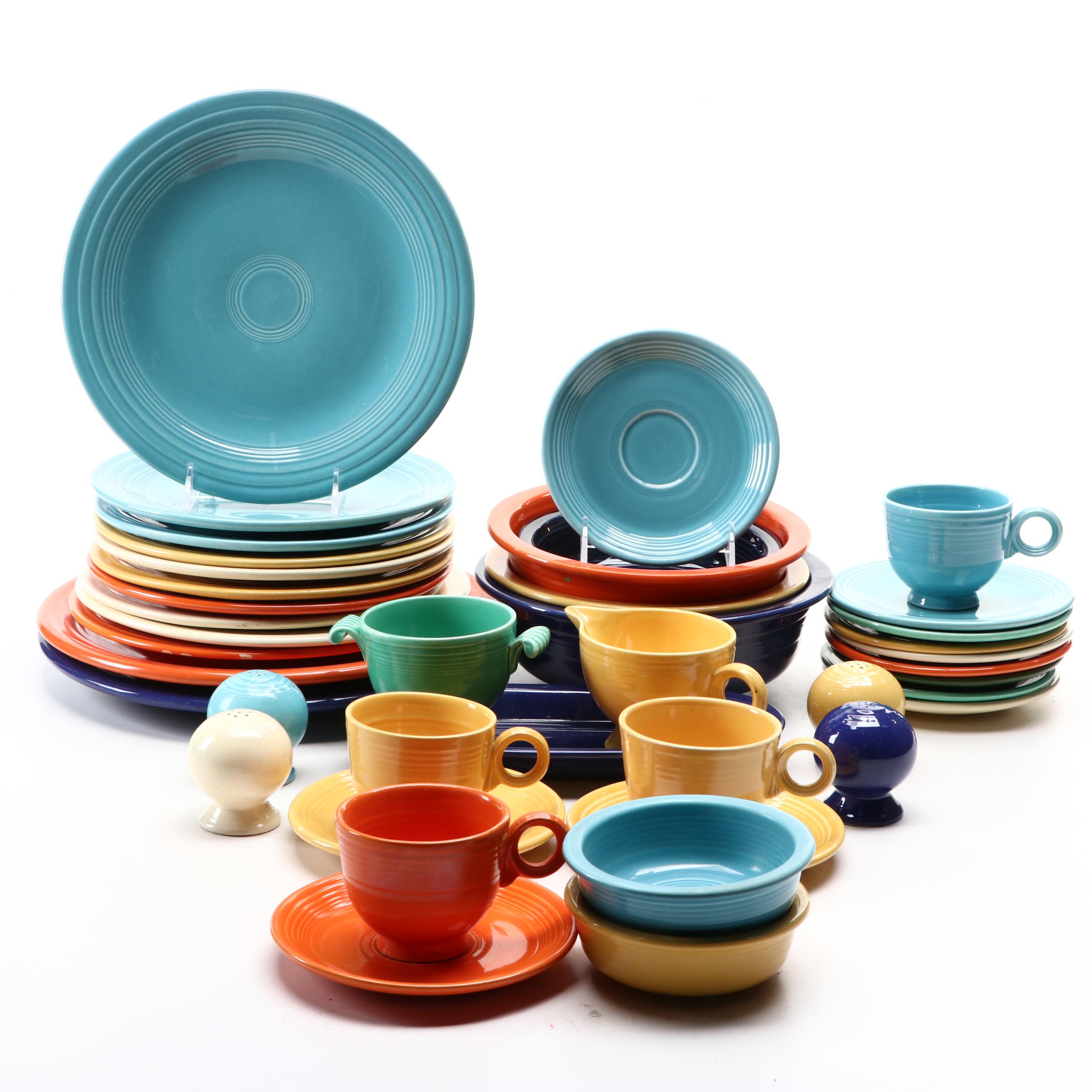 Homer Laughlin China Co. "Fiesta" with Other Ceramic Dinnerware