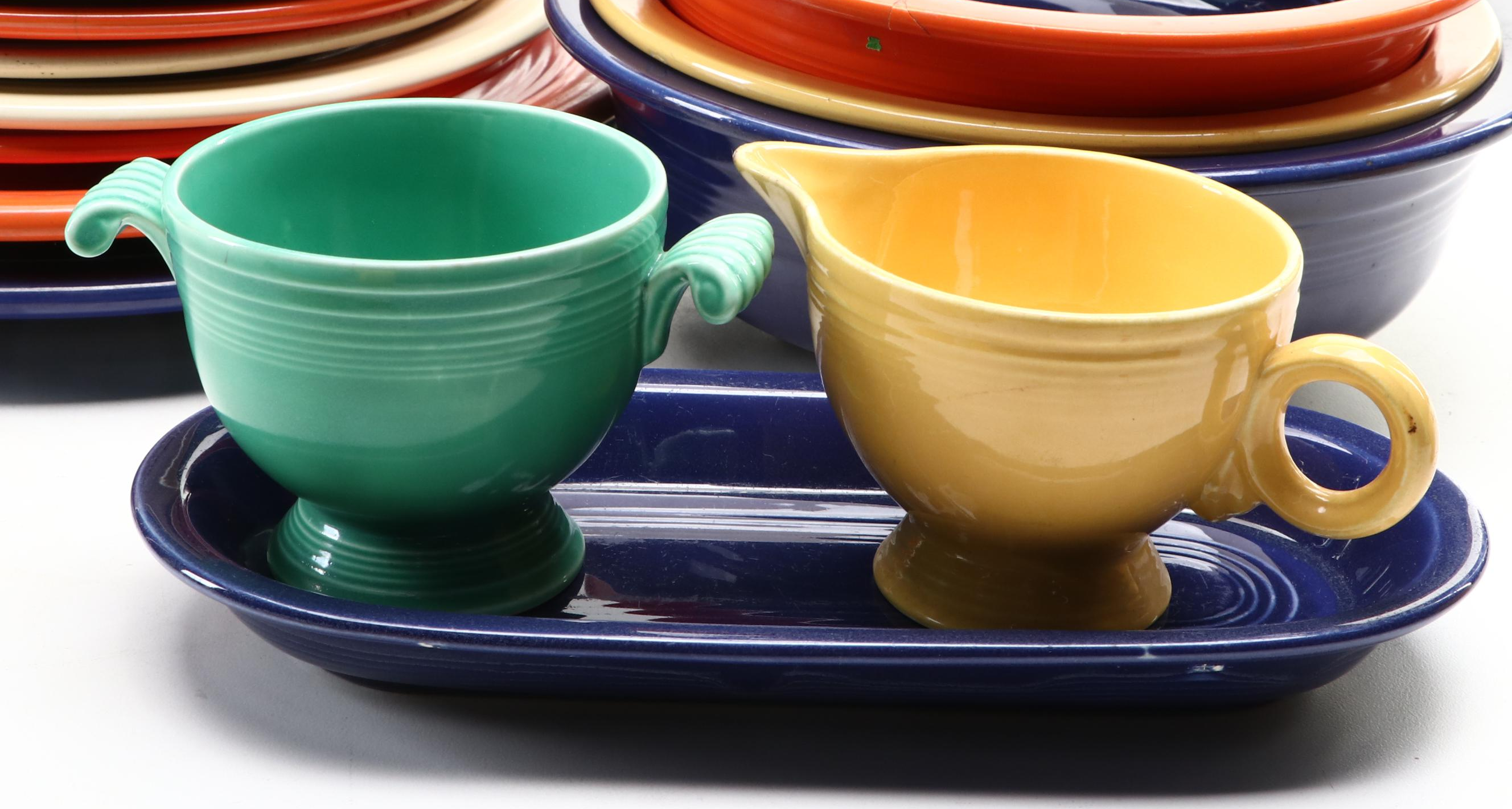 Homer Laughlin China Co. "Fiesta" with Other Ceramic Dinnerware