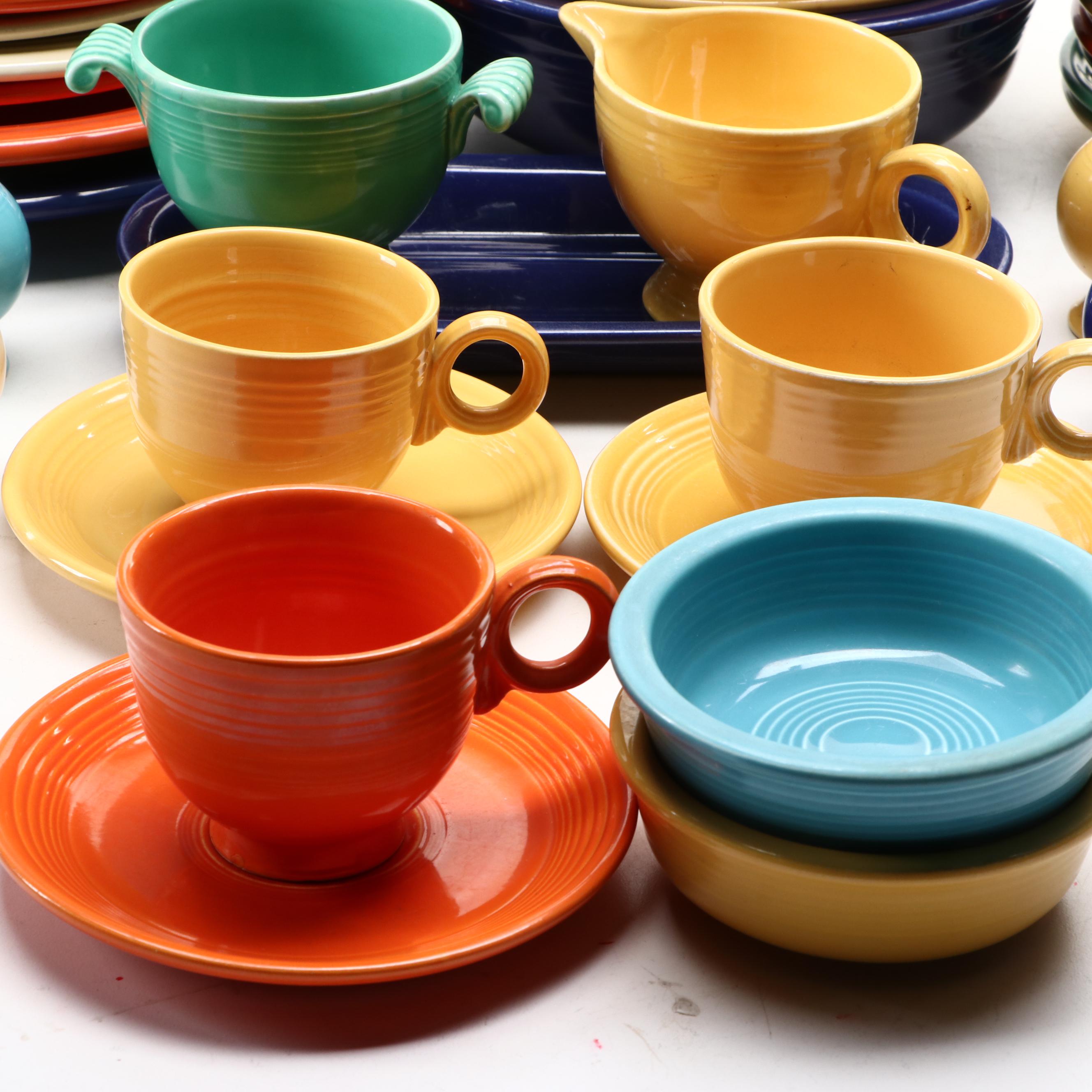 Homer Laughlin China Co. "Fiesta" with Other Ceramic Dinnerware