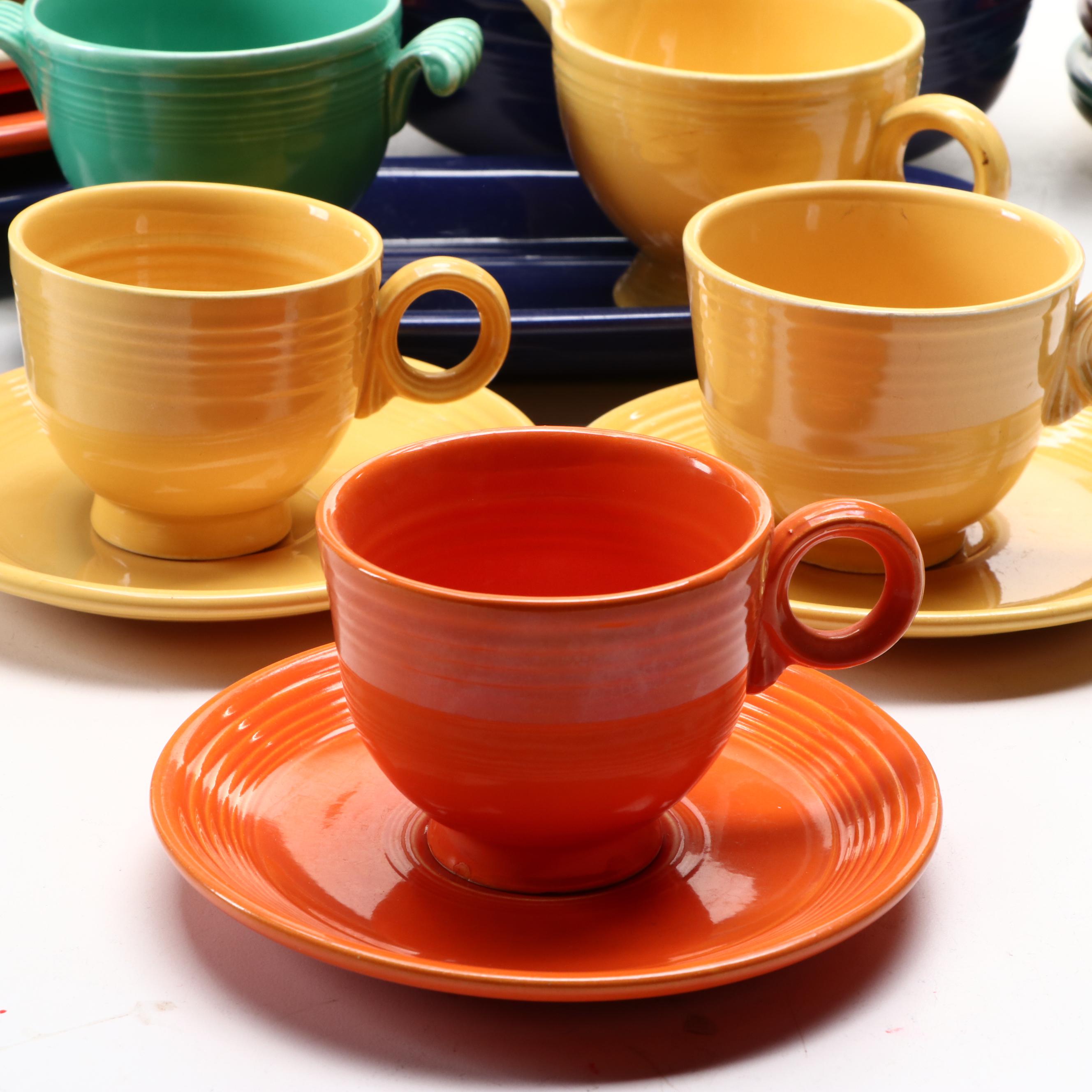 Homer Laughlin China Co. "Fiesta" with Other Ceramic Dinnerware