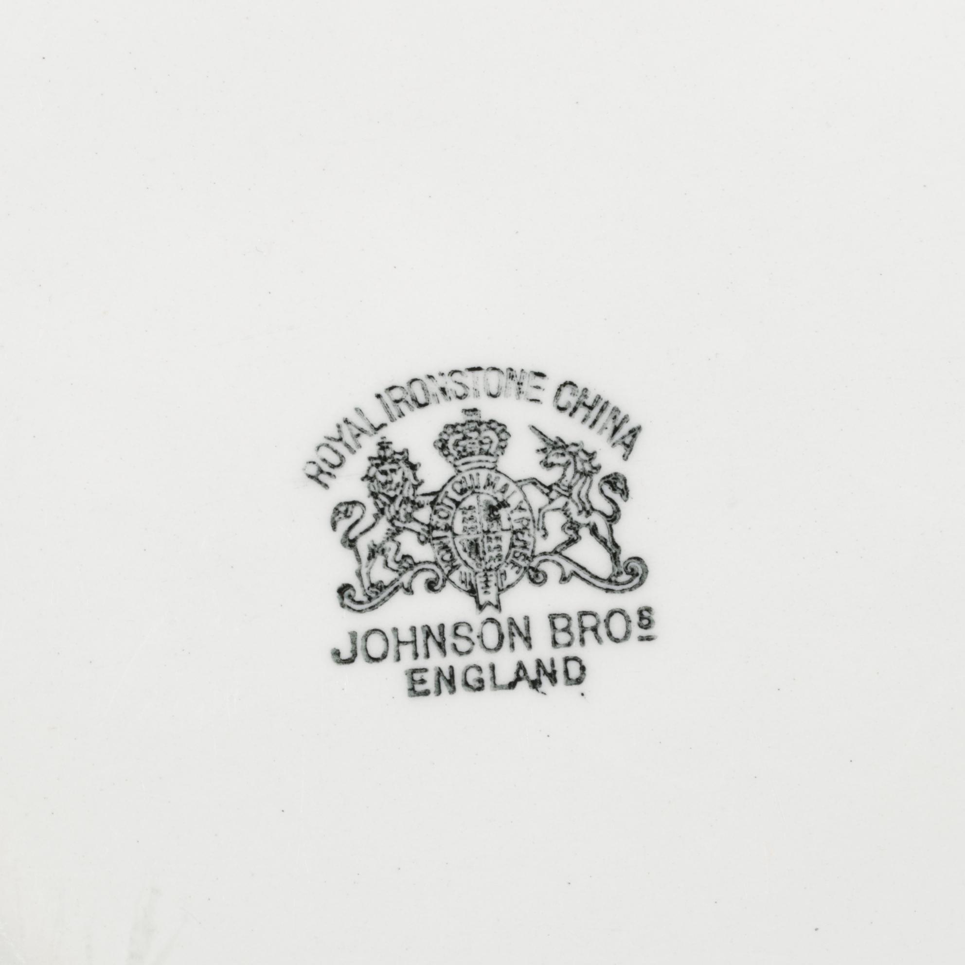 Johnson Bros. Royal Ironstone China Platters, Graduated Sizes of Two