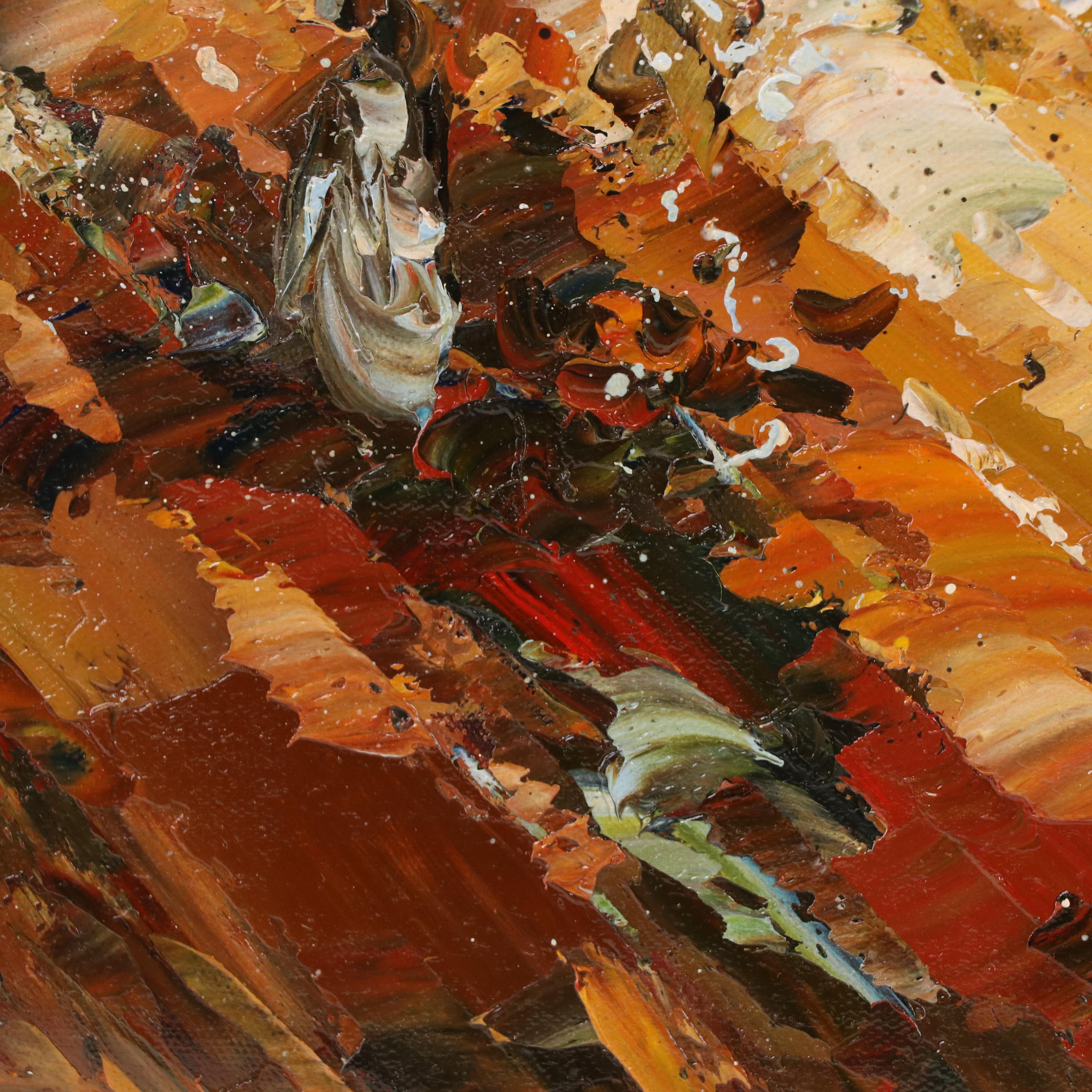 Rogers Oil Painting of Horse Race with Jockeys