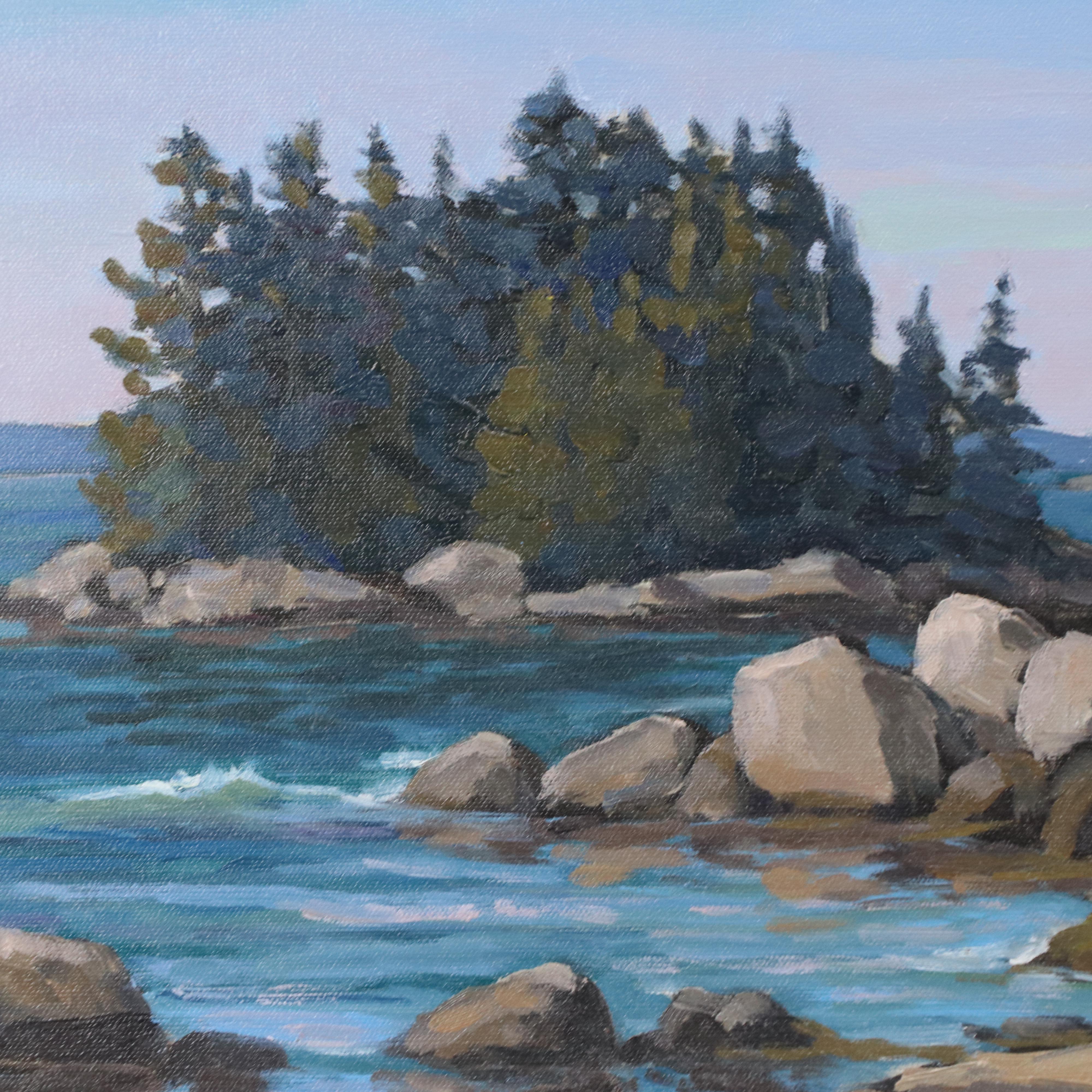 Stefan Pastuhov Oil Painting "Deer Isle Thoroughfare"