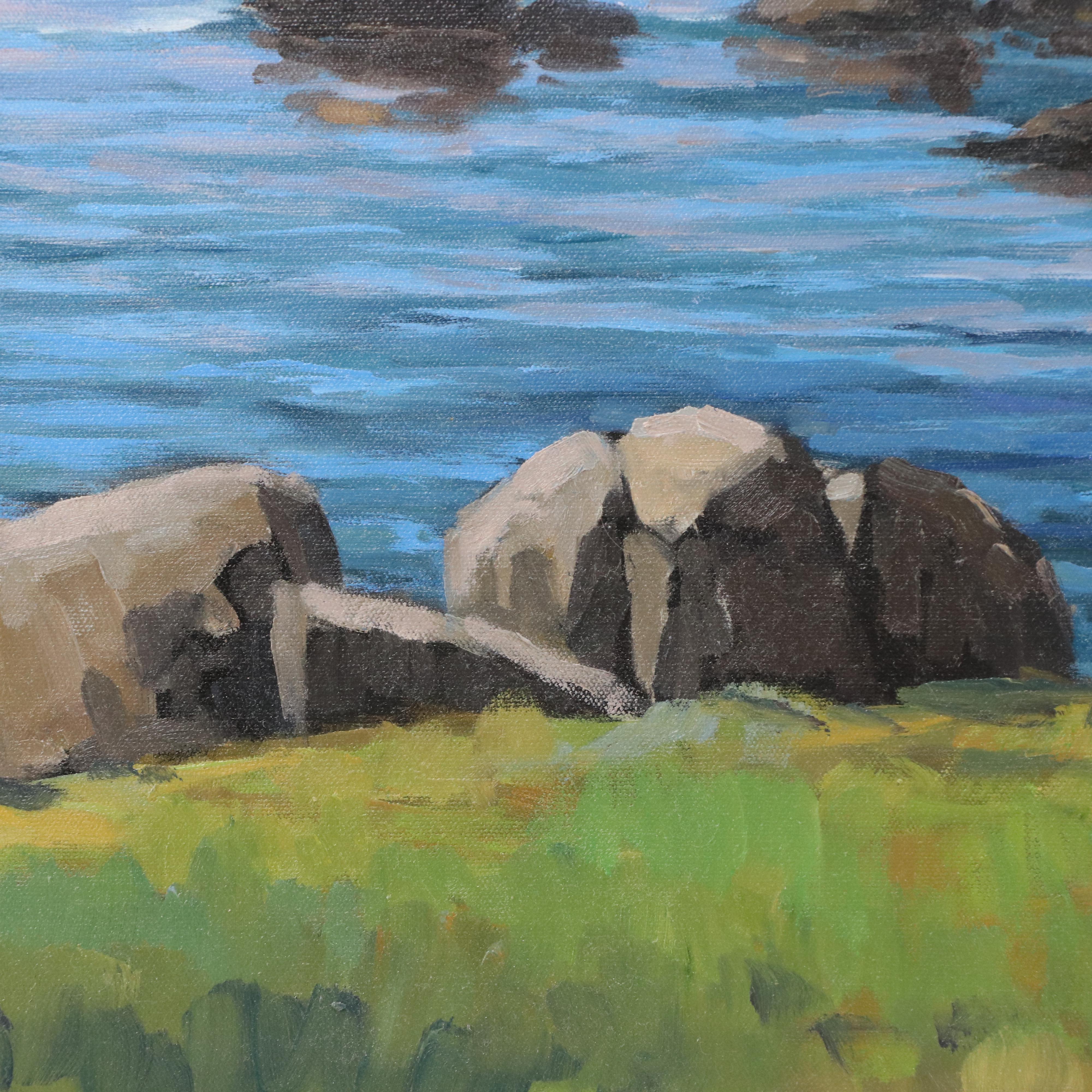 Stefan Pastuhov Oil Painting "Deer Isle Thoroughfare"