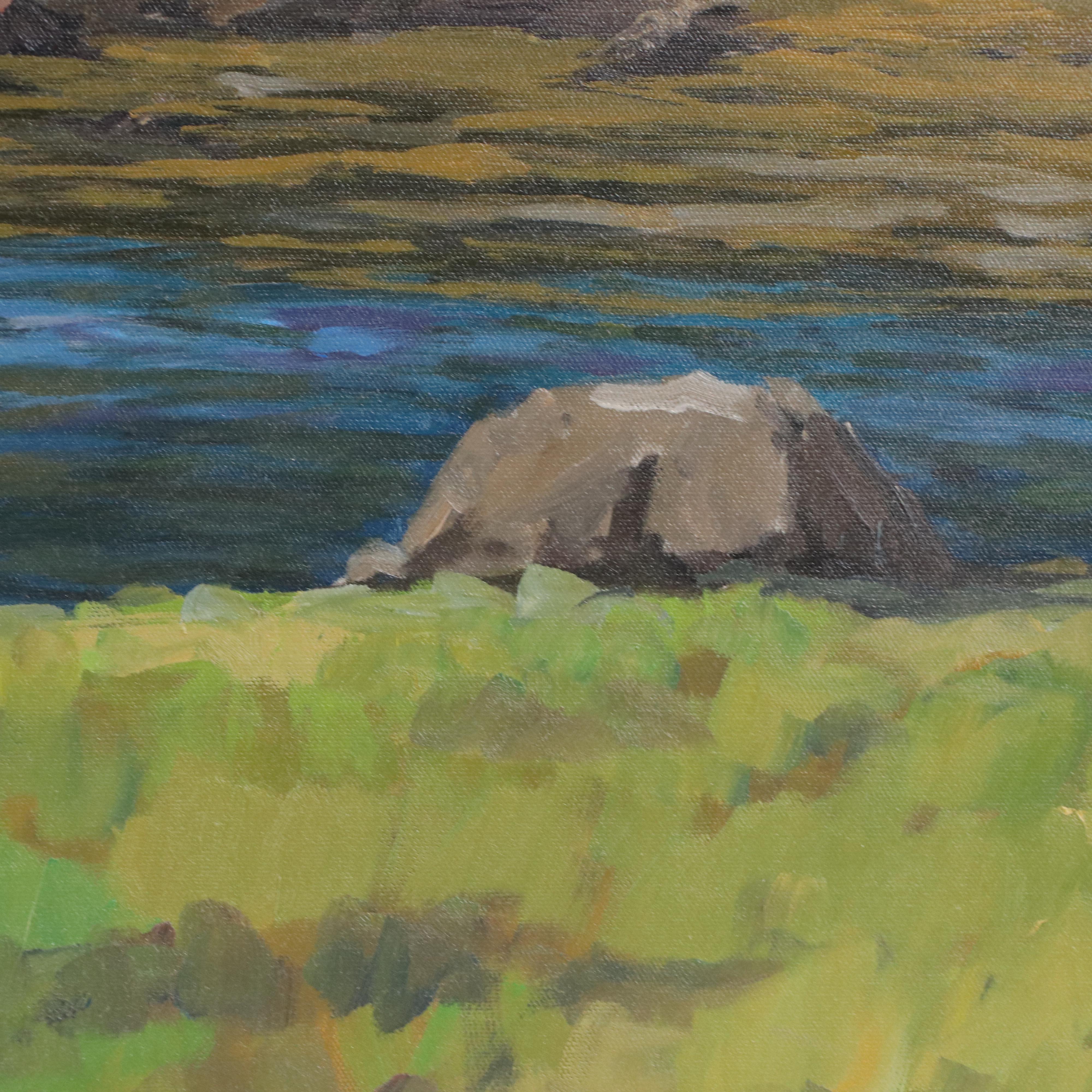 Stefan Pastuhov Oil Painting "Deer Isle Thoroughfare"