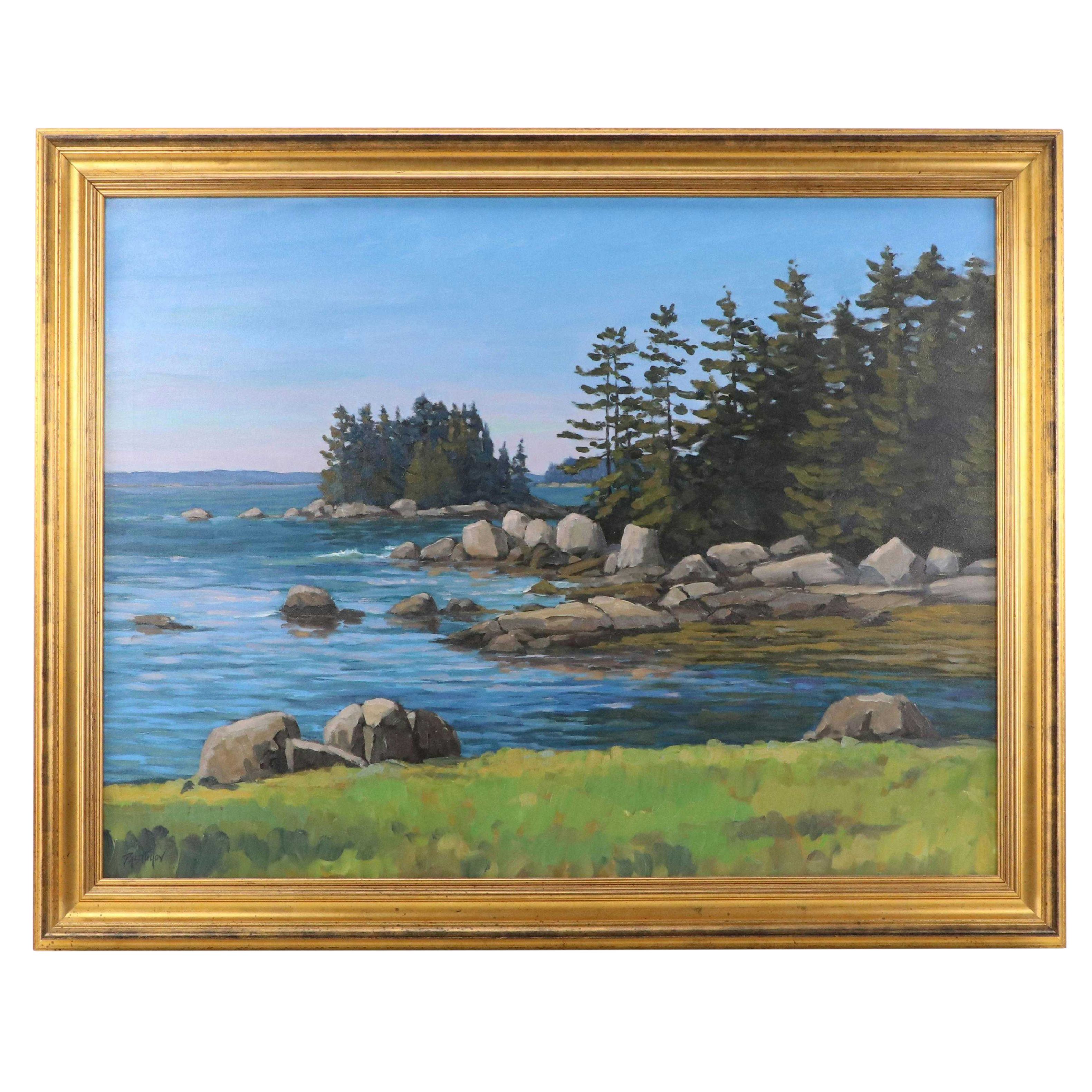 Stefan Pastuhov Oil Painting "Deer Isle Thoroughfare"