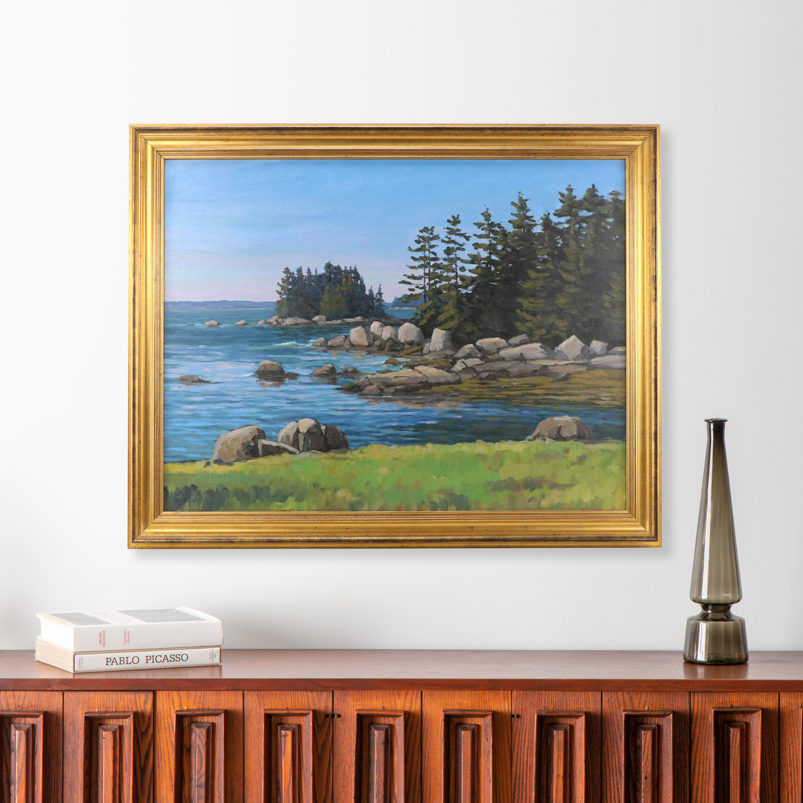 Stefan Pastuhov Oil Painting "Deer Isle Thoroughfare"