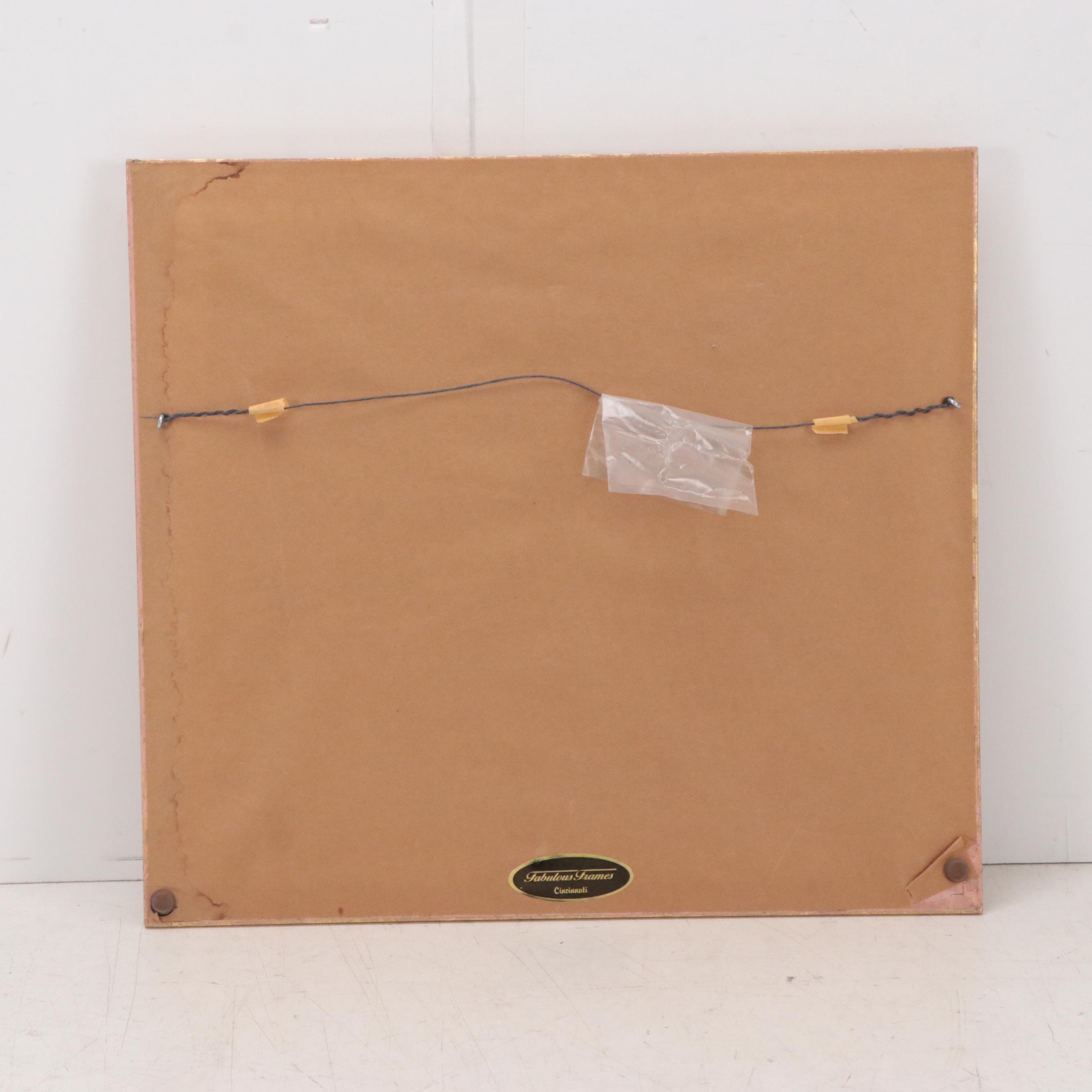 Offset Lithograph of Cincinnati Riverfront Scene