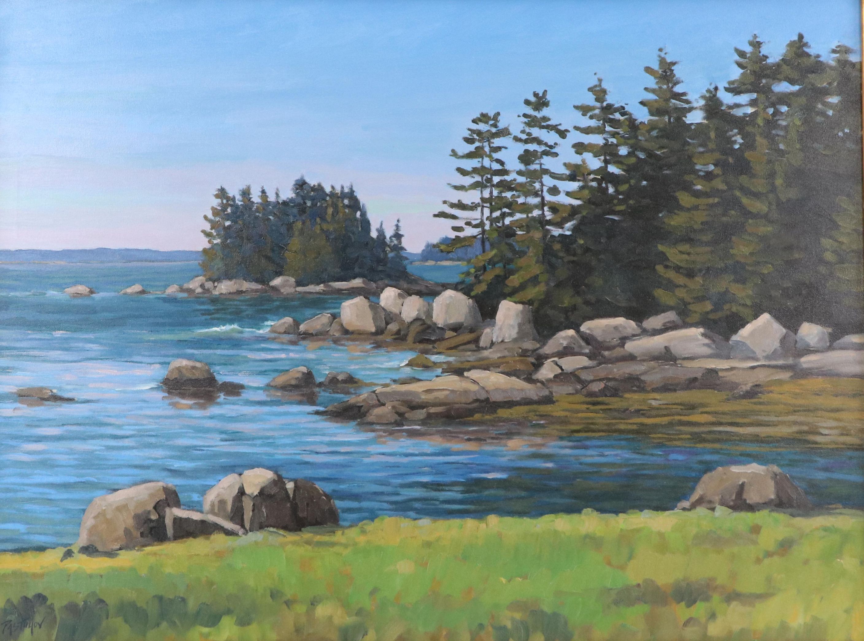 Stefan Pastuhov Oil Painting "Deer Isle Thoroughfare"
