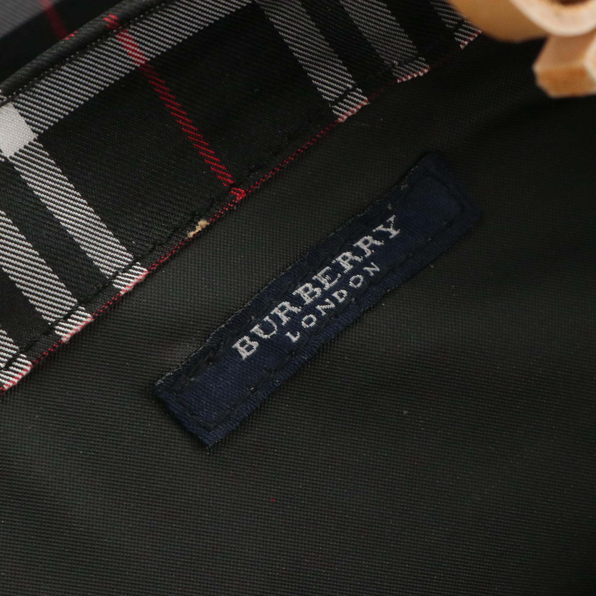 Burberry Blue Check Nylon Tote