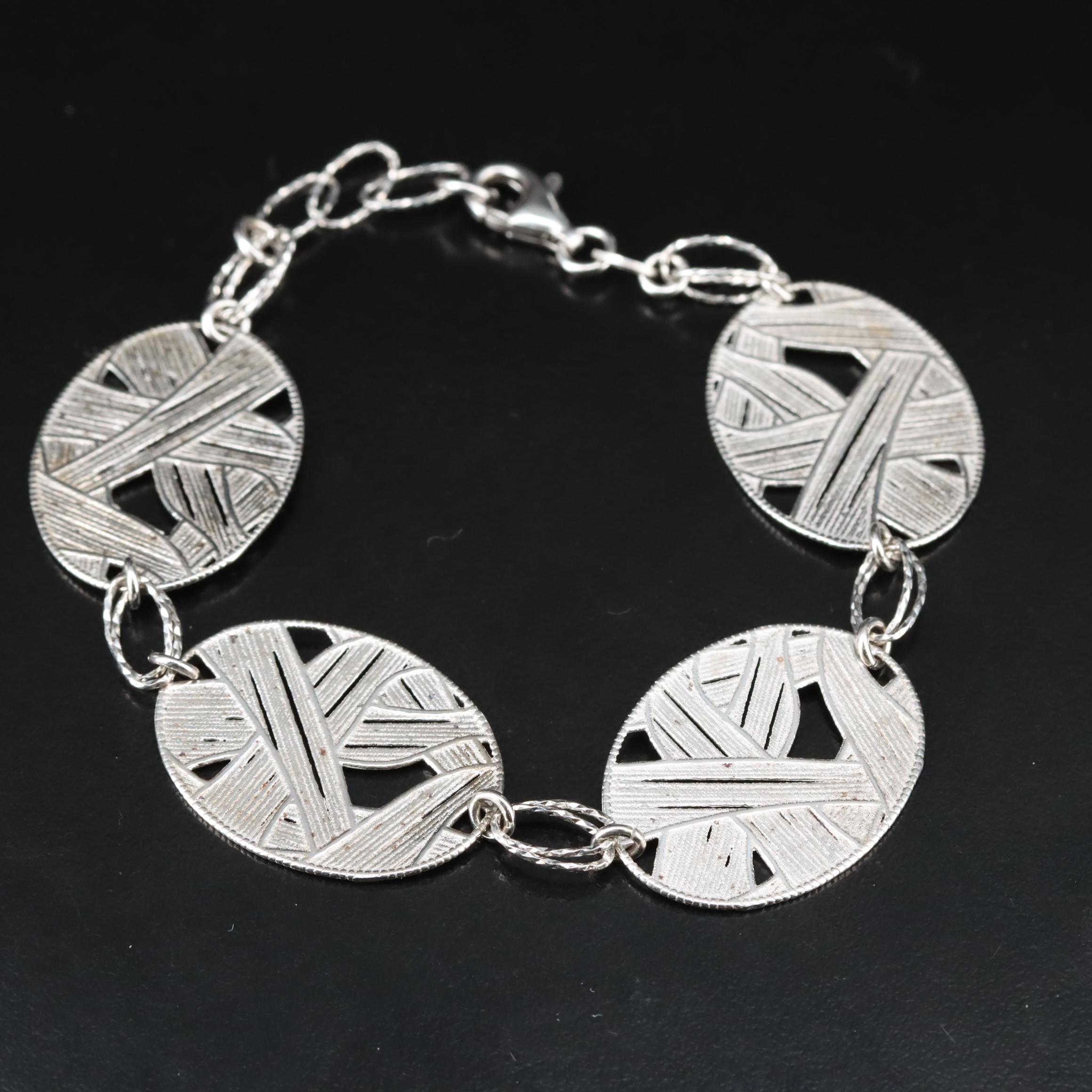 Sterling Woven Link Bracelet