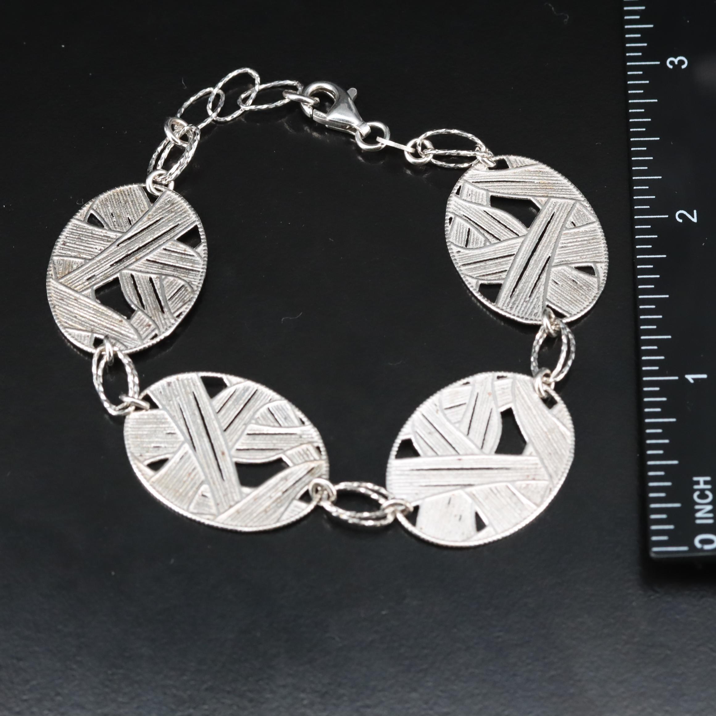 Sterling Woven Link Bracelet