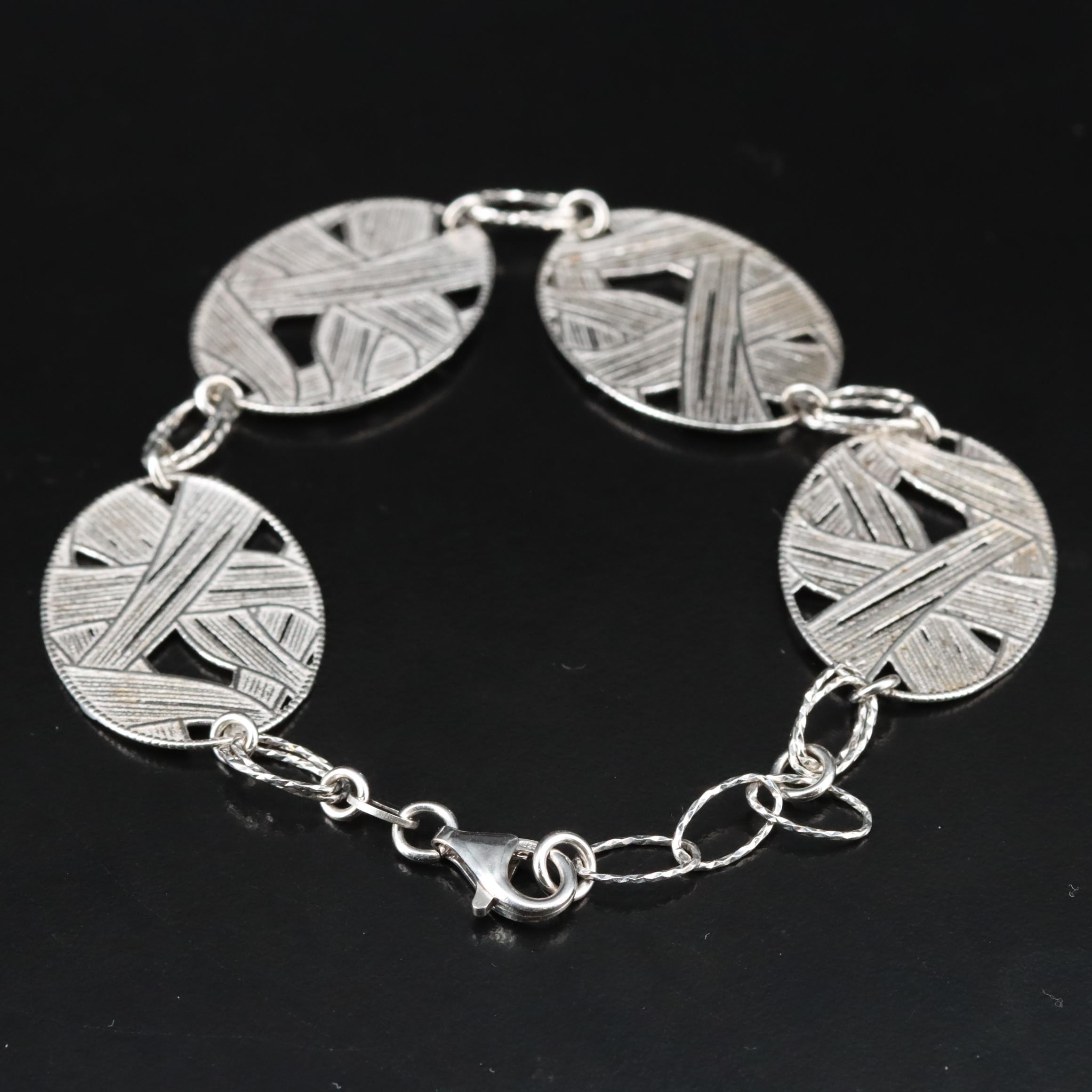 Sterling Woven Link Bracelet