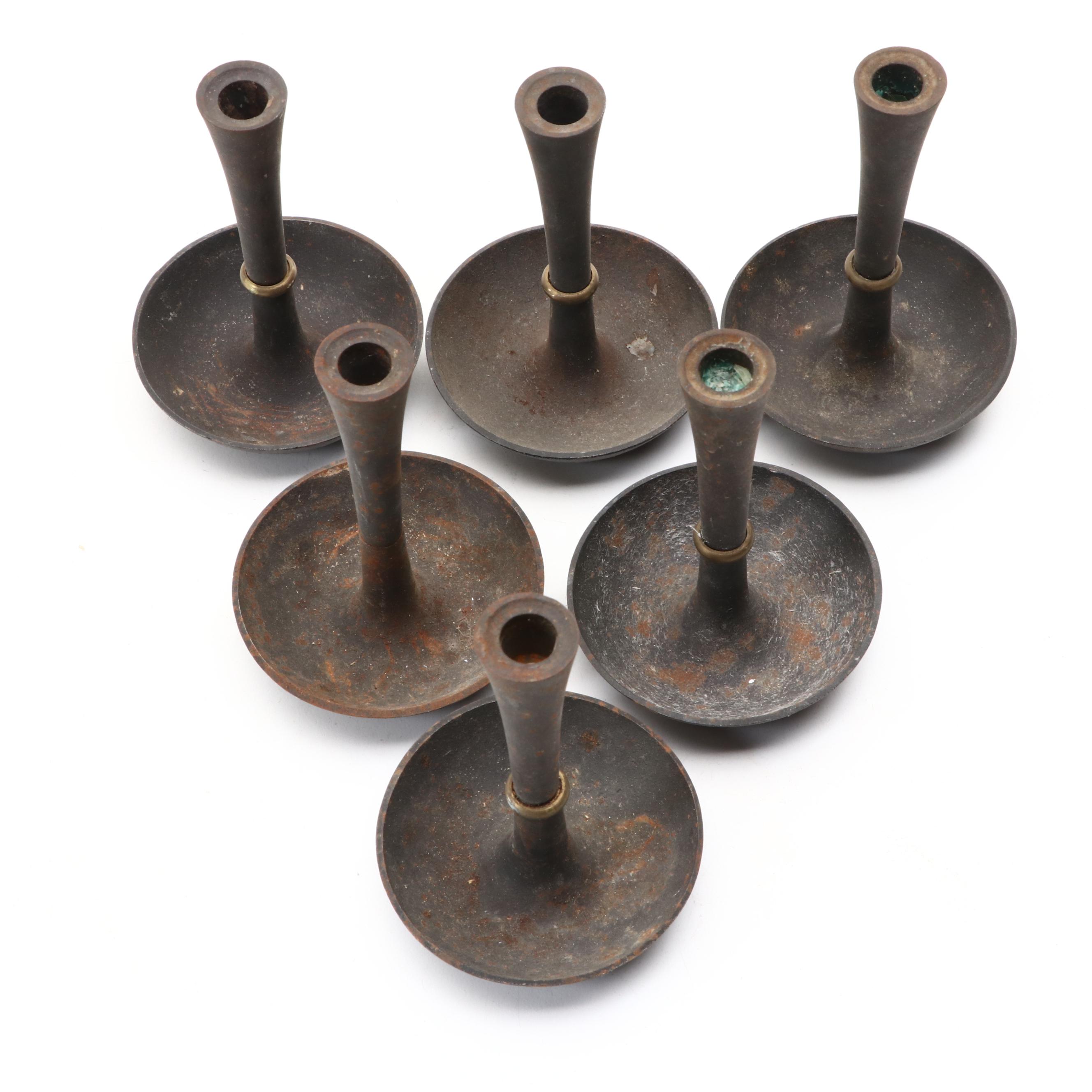 Jens Quistgaard for Dansk Cast Iron Candle Holders