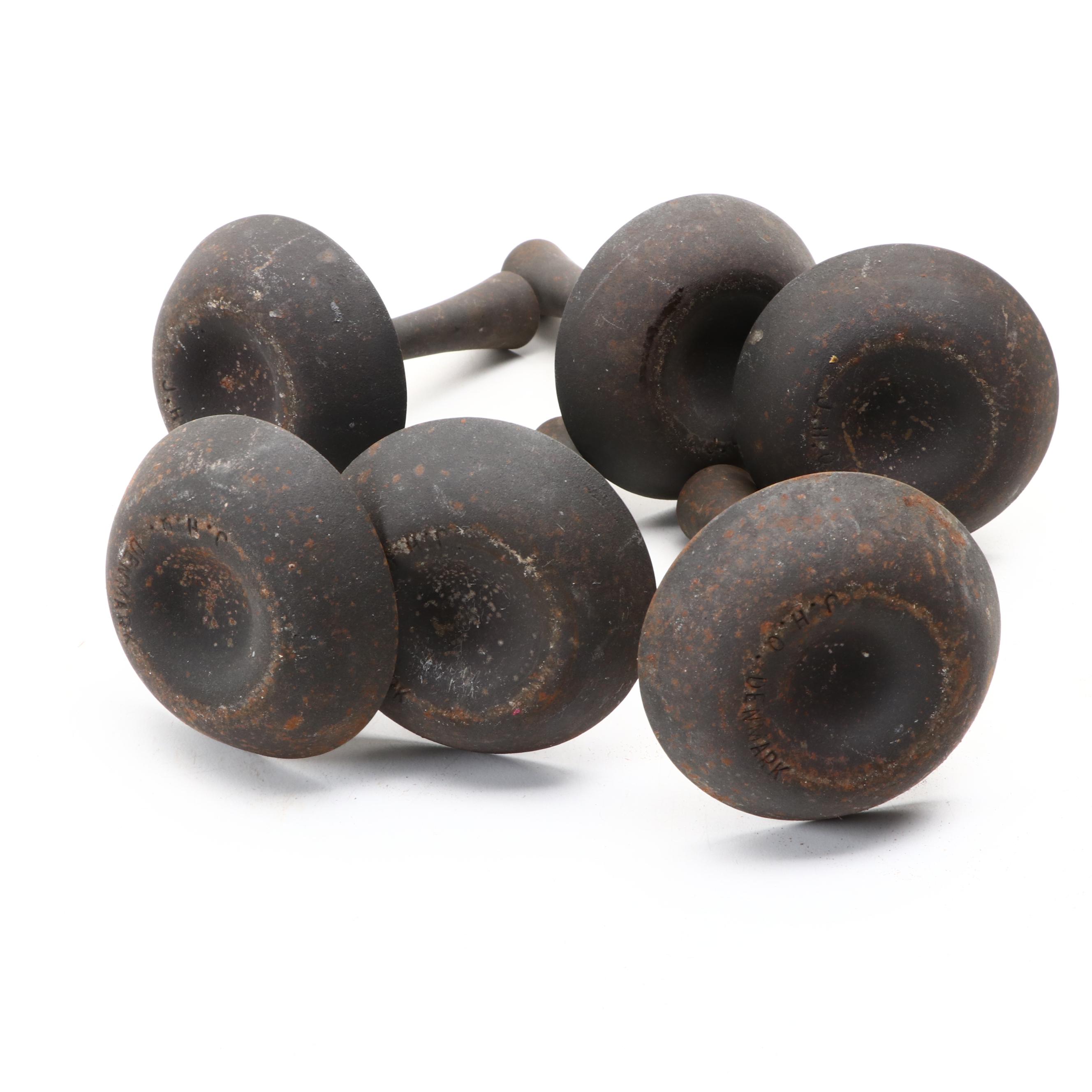 Jens Quistgaard for Dansk Cast Iron Candle Holders