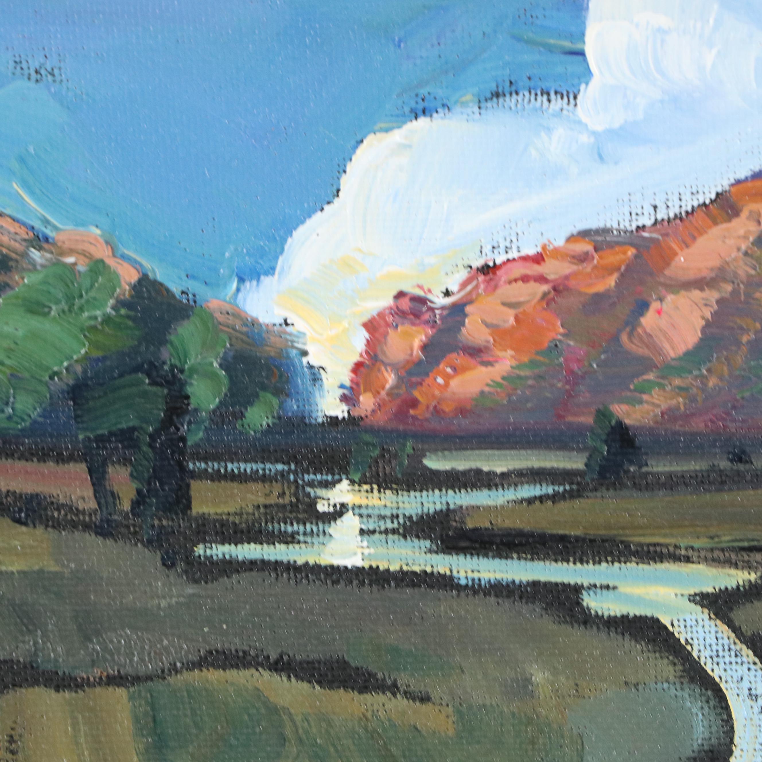 William Hawkins Landscape Oil Painting, 2024