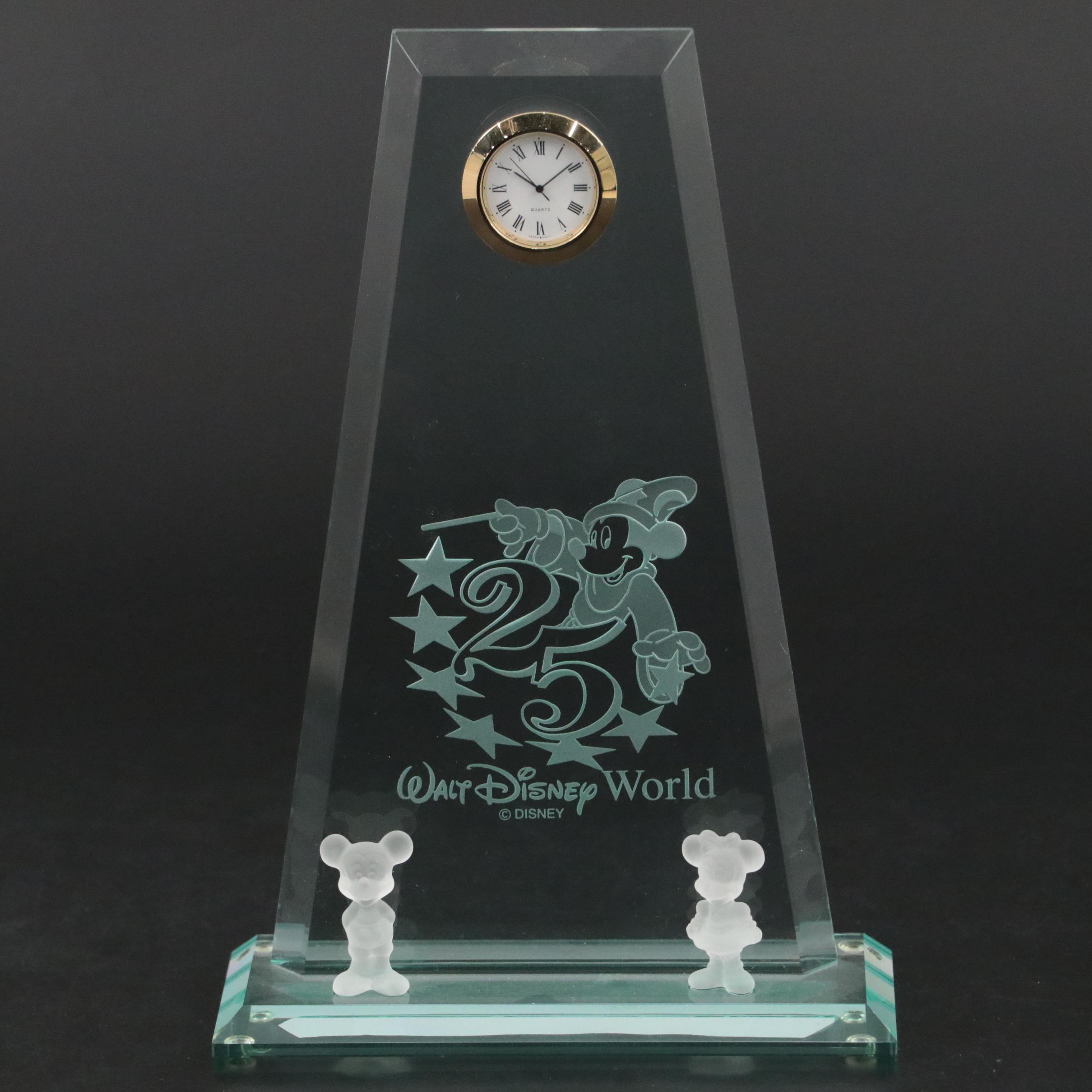 Walt Disney World 25th Anniversary Desk Clock