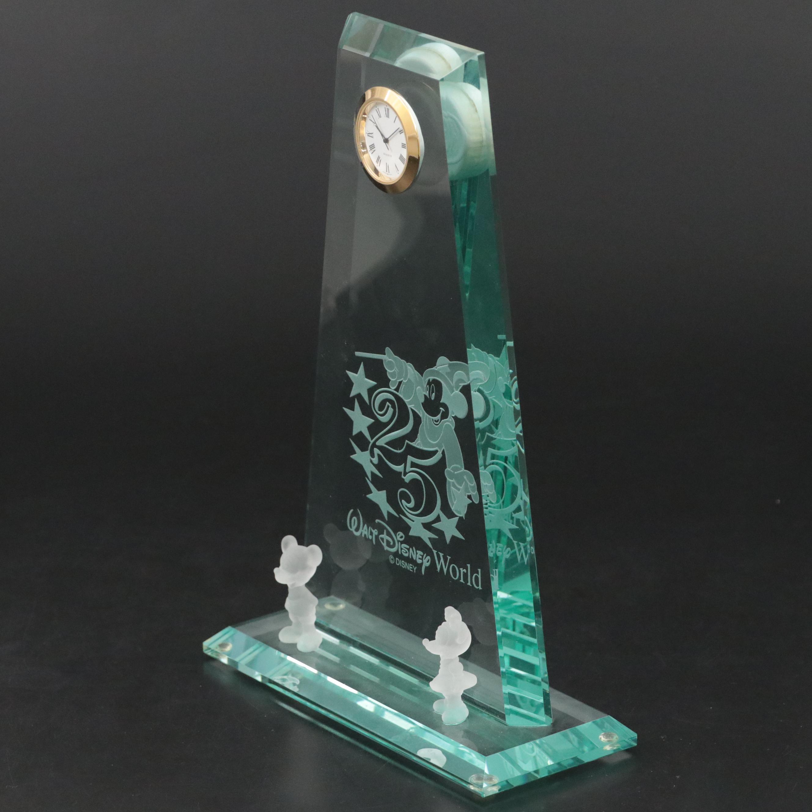 Walt Disney World 25th Anniversary Desk Clock