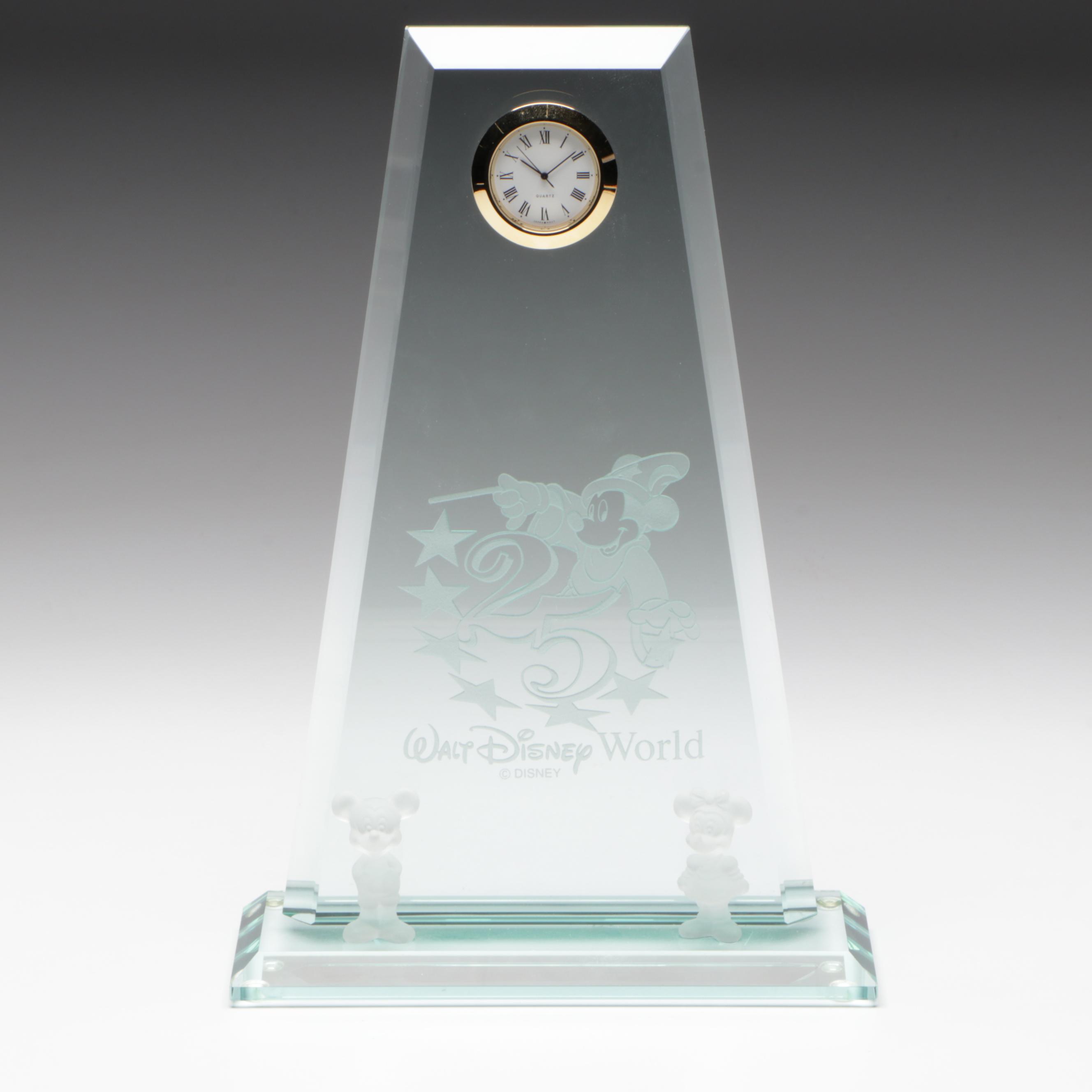 Walt Disney World 25th Anniversary Desk Clock