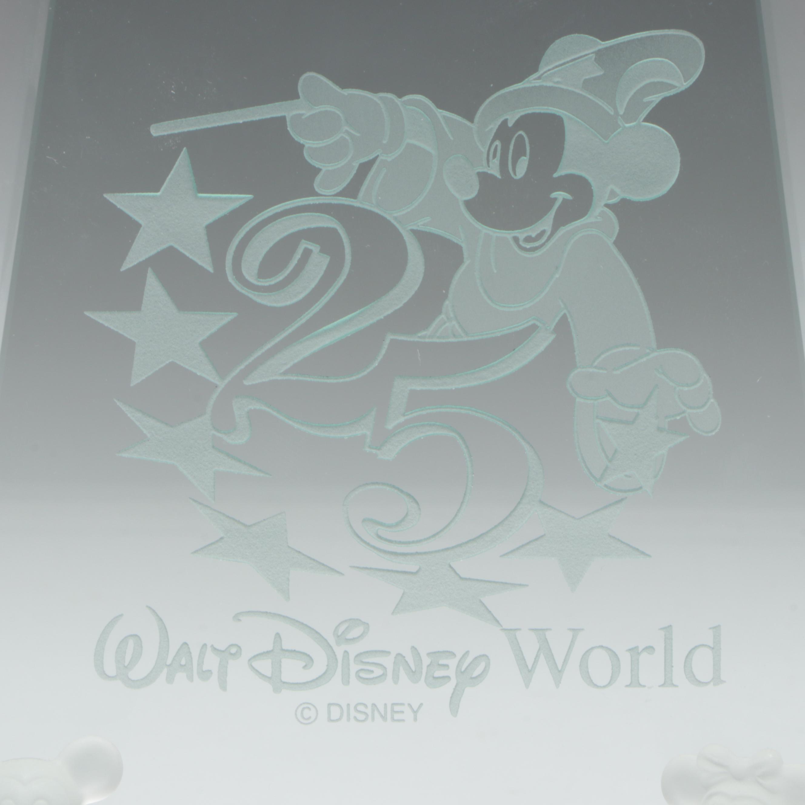 Walt Disney World 25th Anniversary Desk Clock
