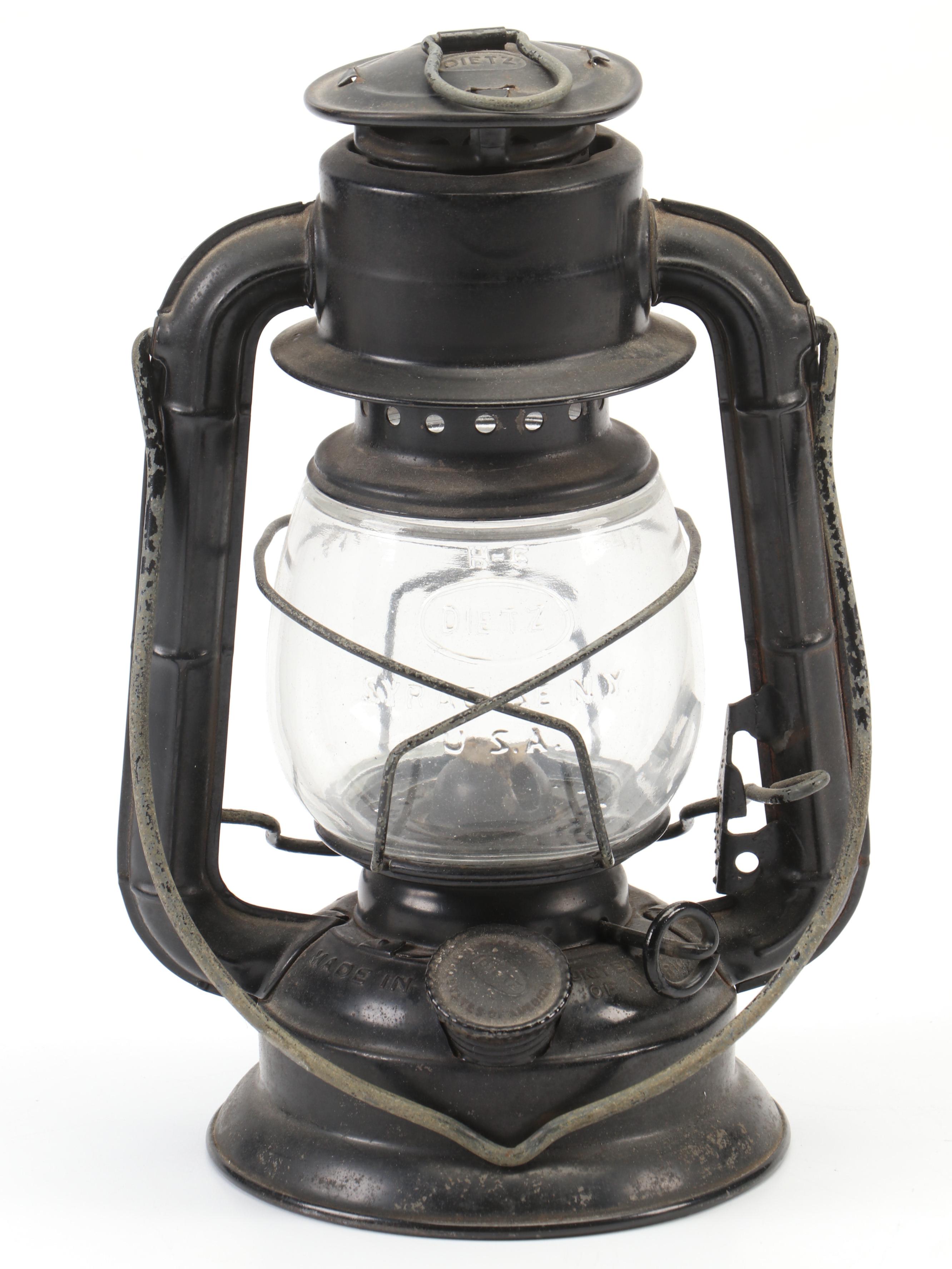 Spongeware 5 Gallon Beverage Dispenser & Dietz Kerosene Lantern