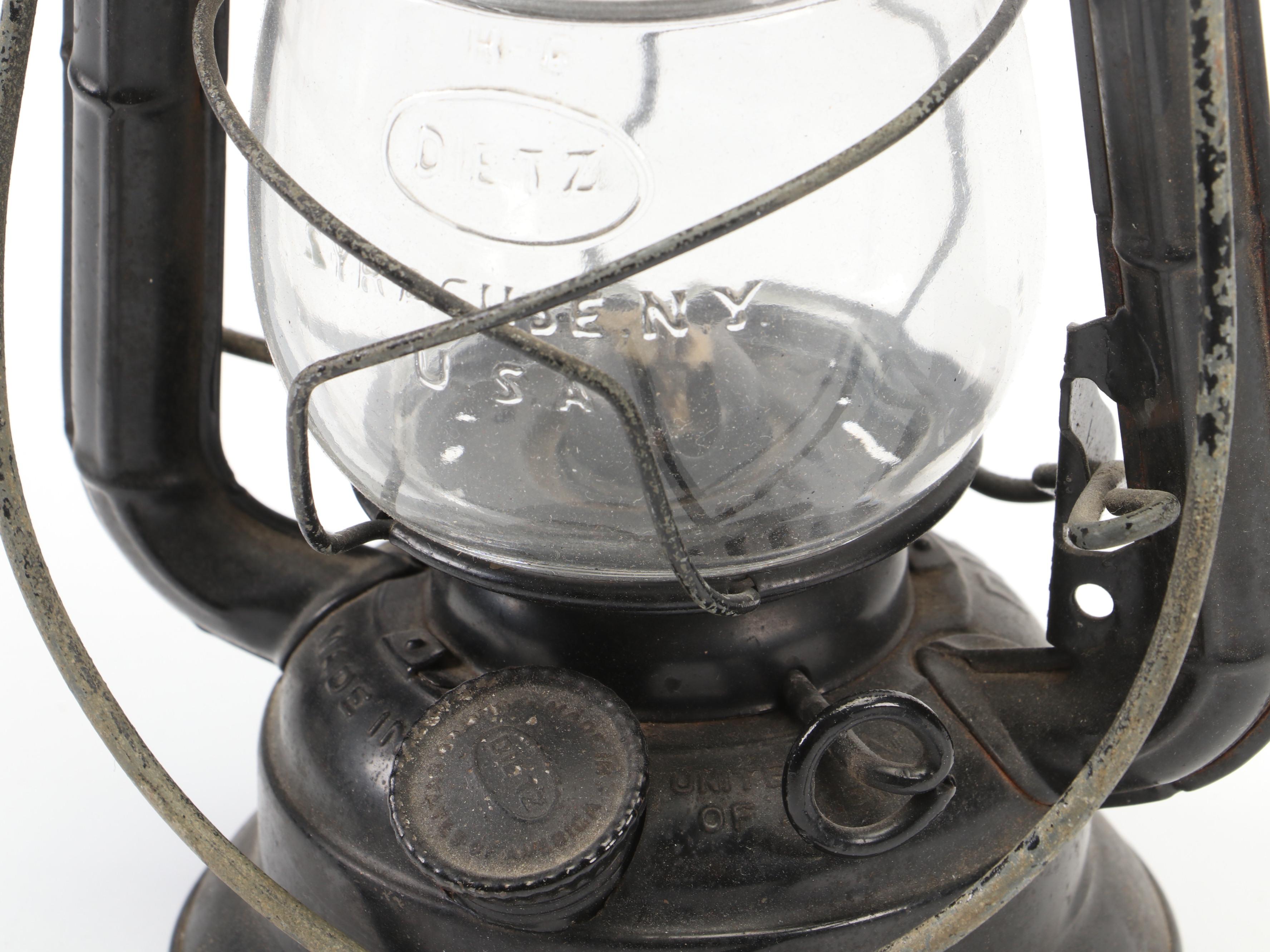 Spongeware 5 Gallon Beverage Dispenser & Dietz Kerosene Lantern