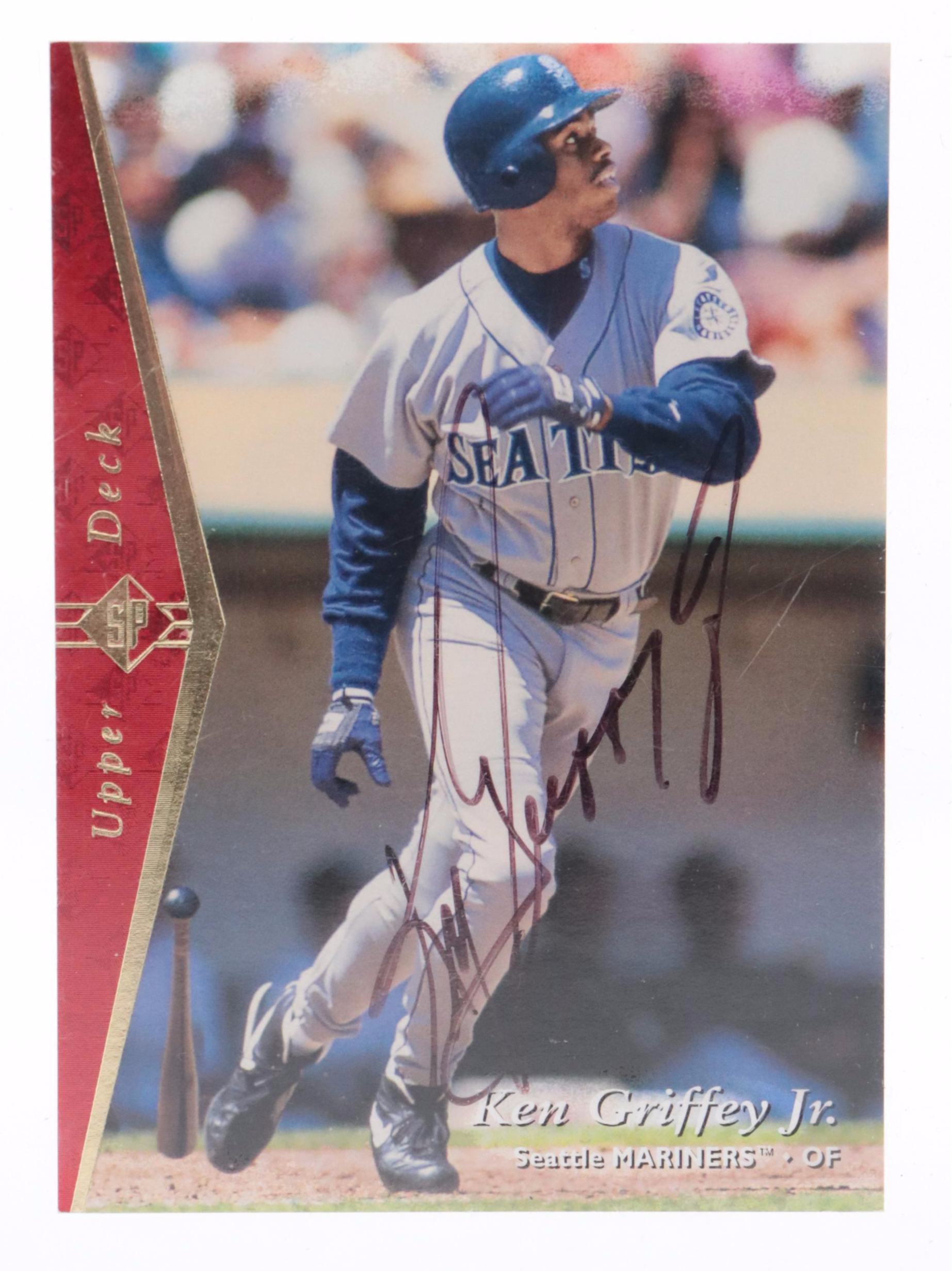 1995 Upper Deck Ken Griffey Jr. #100 Signed Baseball Card
