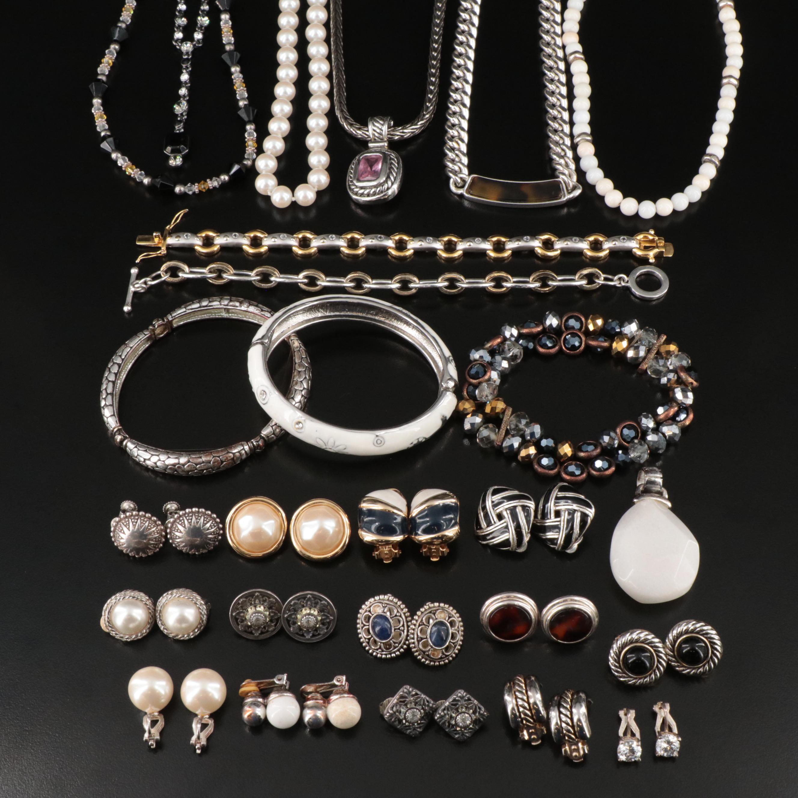 Givenchy Necklace and Gay Boyer Earrings Featured in Jewelry Collection