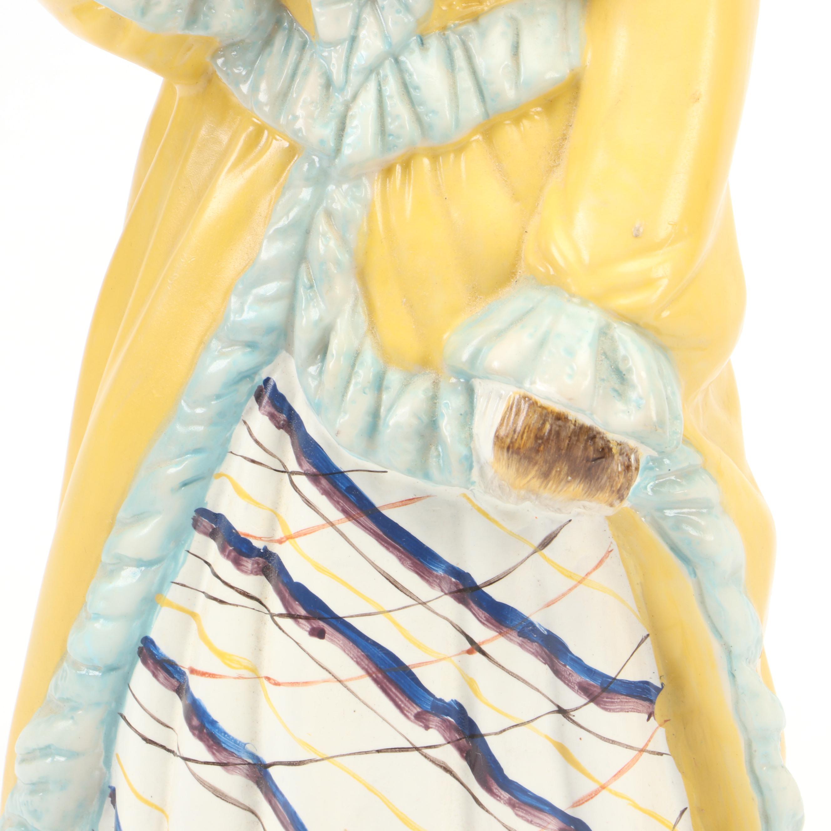 Mann Ceramic "Mrs Watson" Anthropomorphic Boxer Dog in Dress Figurine