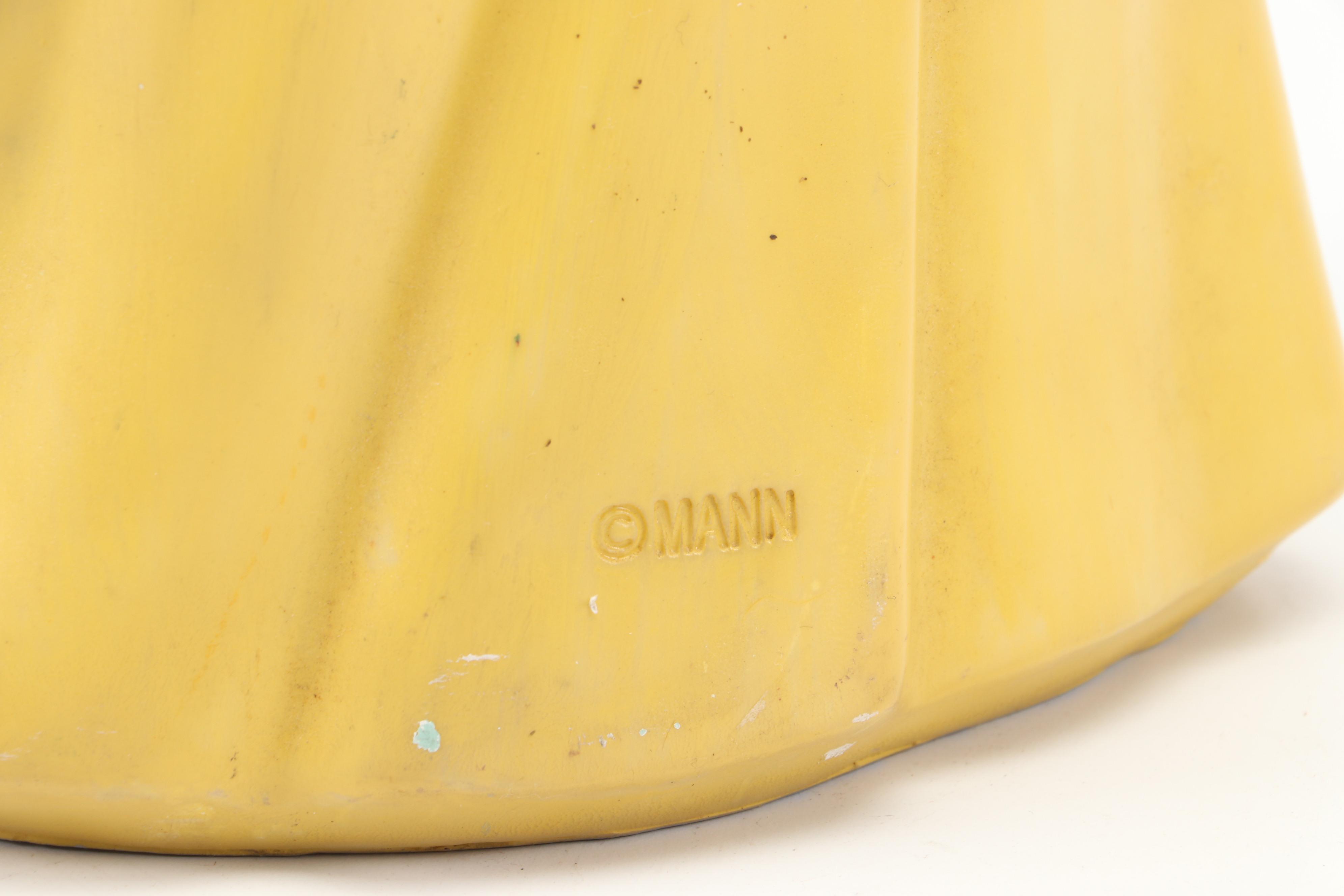 Mann Ceramic "Mrs Watson" Anthropomorphic Boxer Dog in Dress Figurine