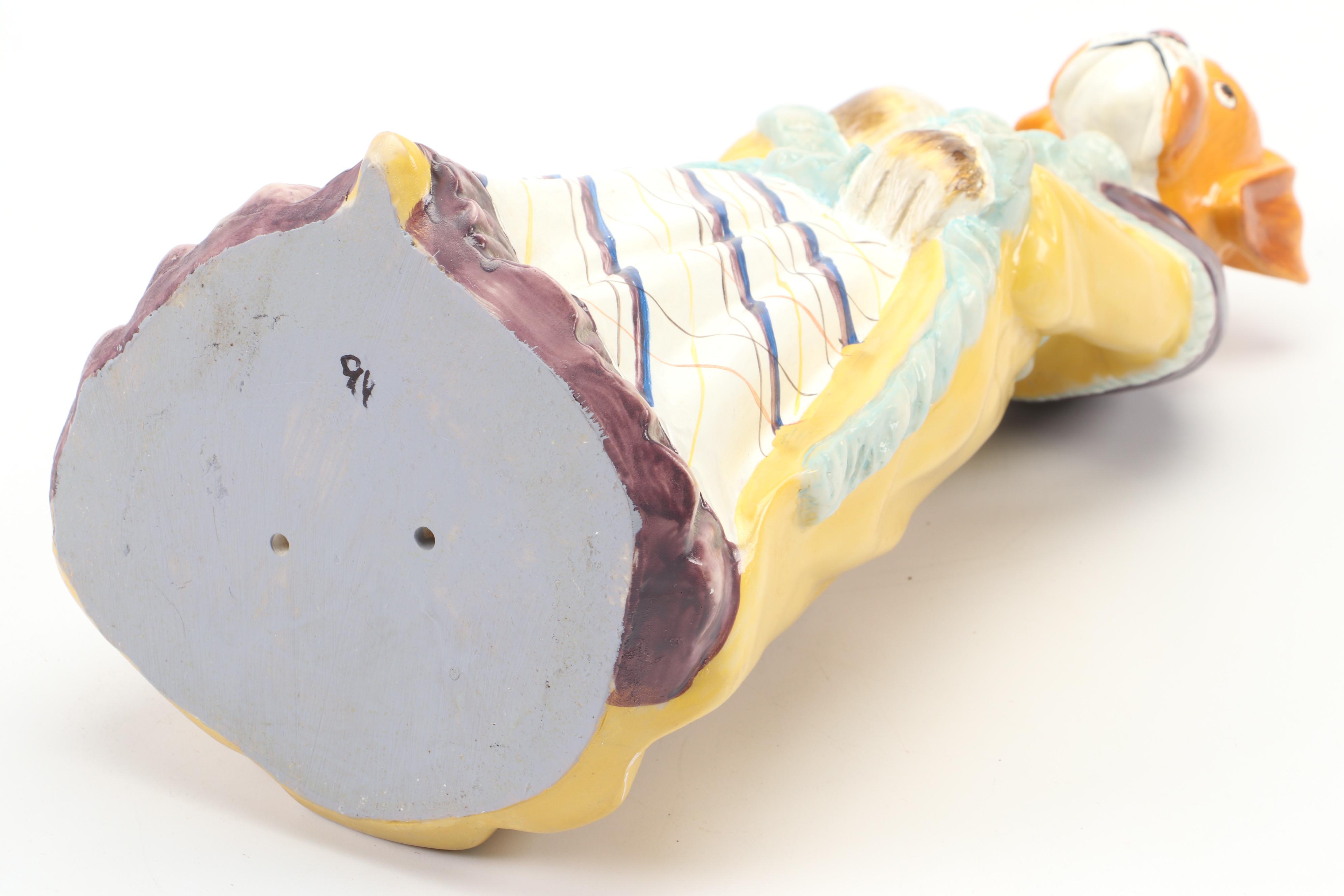 Mann Ceramic "Mrs Watson" Anthropomorphic Boxer Dog in Dress Figurine