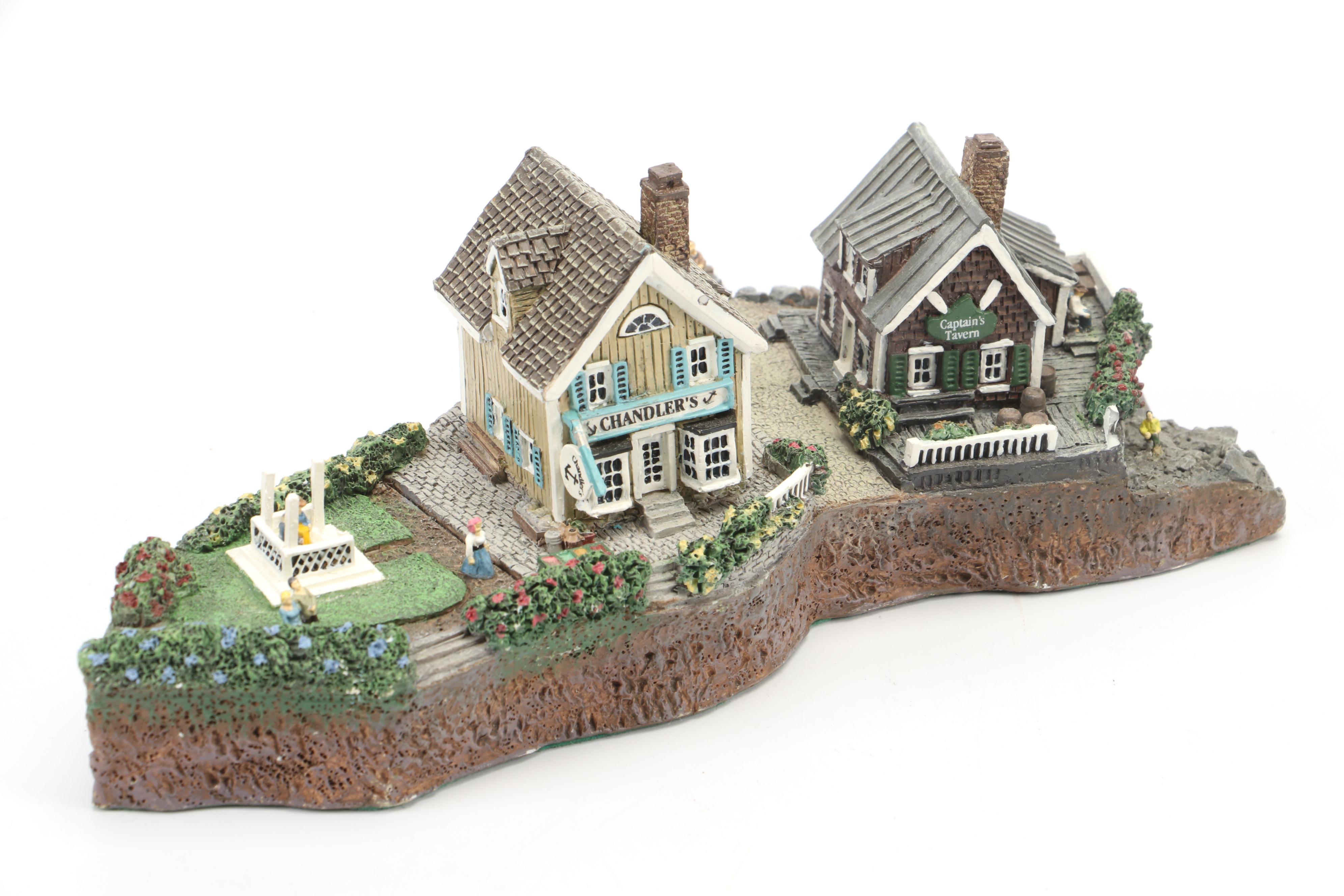 Danbury Mint "The Smithsonian Castle," "Sandy Hook Lighthouse," More Buildings