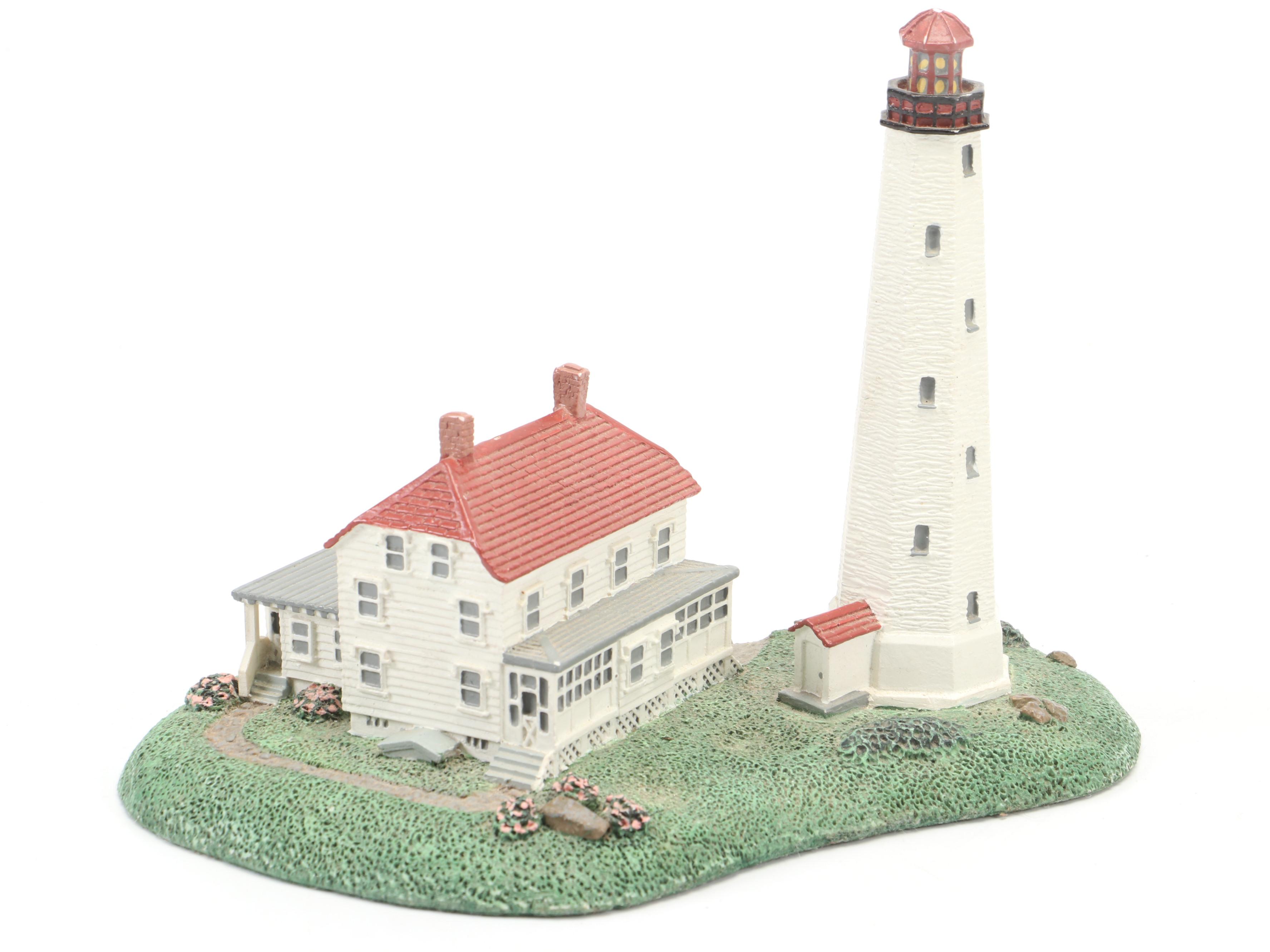 Danbury Mint "The Smithsonian Castle," "Sandy Hook Lighthouse," More Buildings