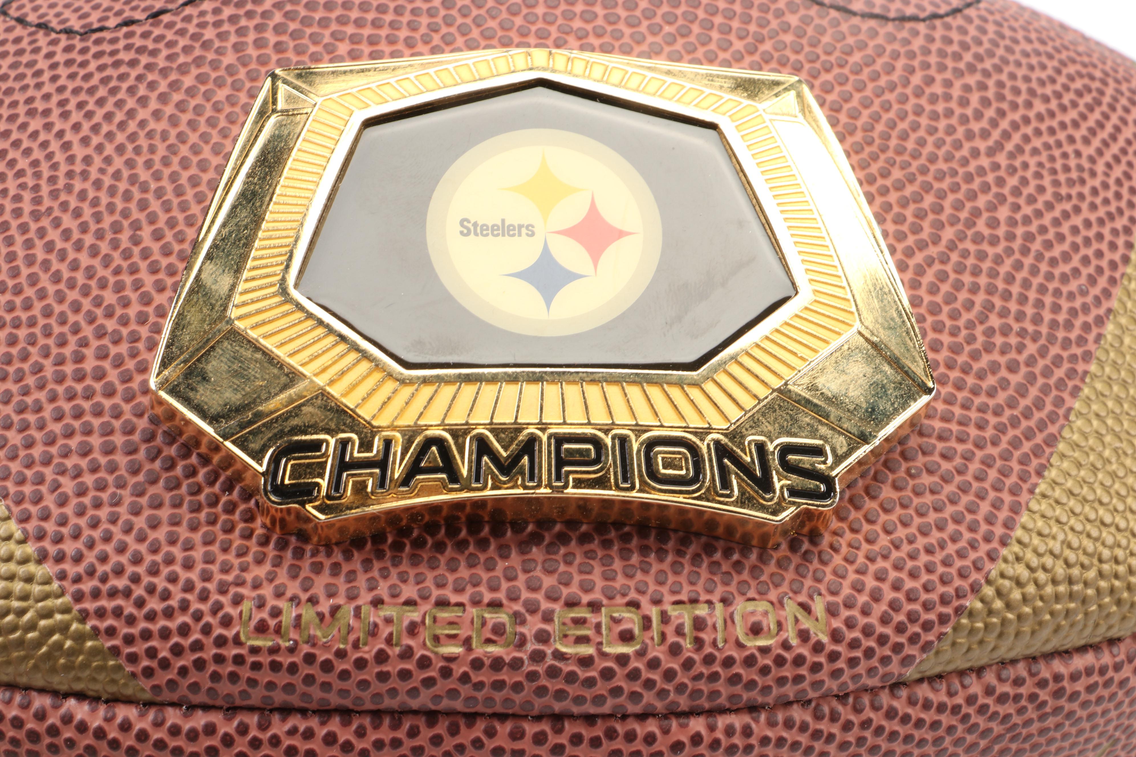 Limited Edition Super Bowl XLIII Steelers Champions Football