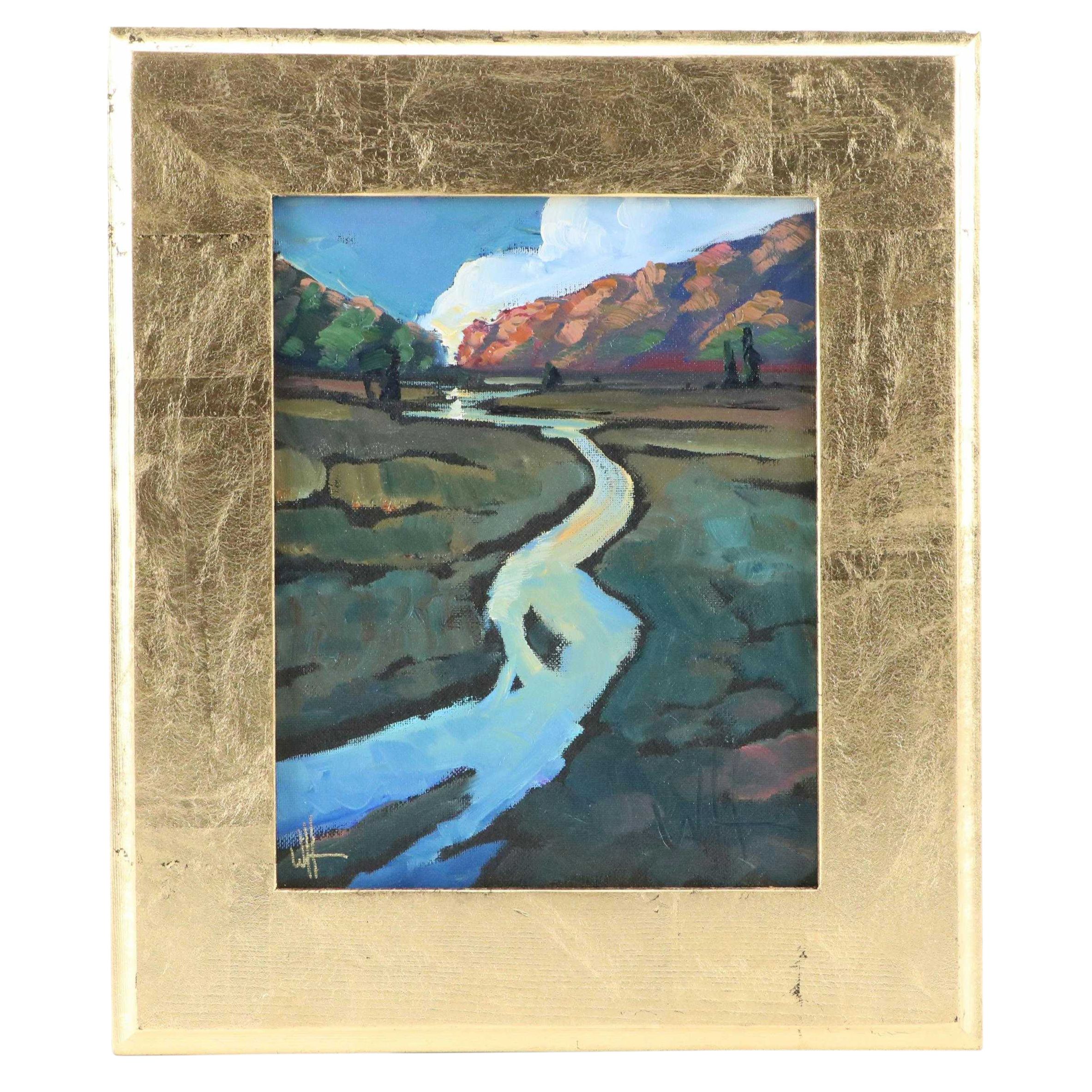 William Hawkins Landscape Oil Painting, 2024