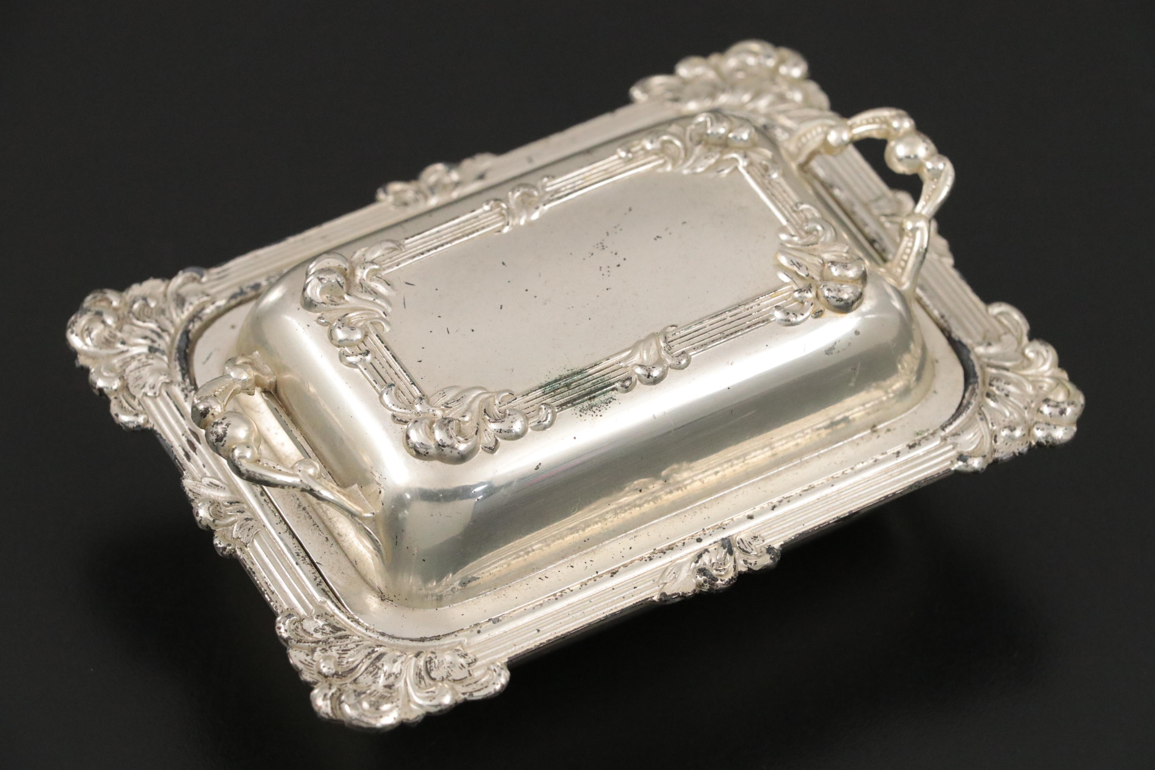 Sterling Silver Demitasse Spoon and Souvenir Spoon with Silver Plate Flatware