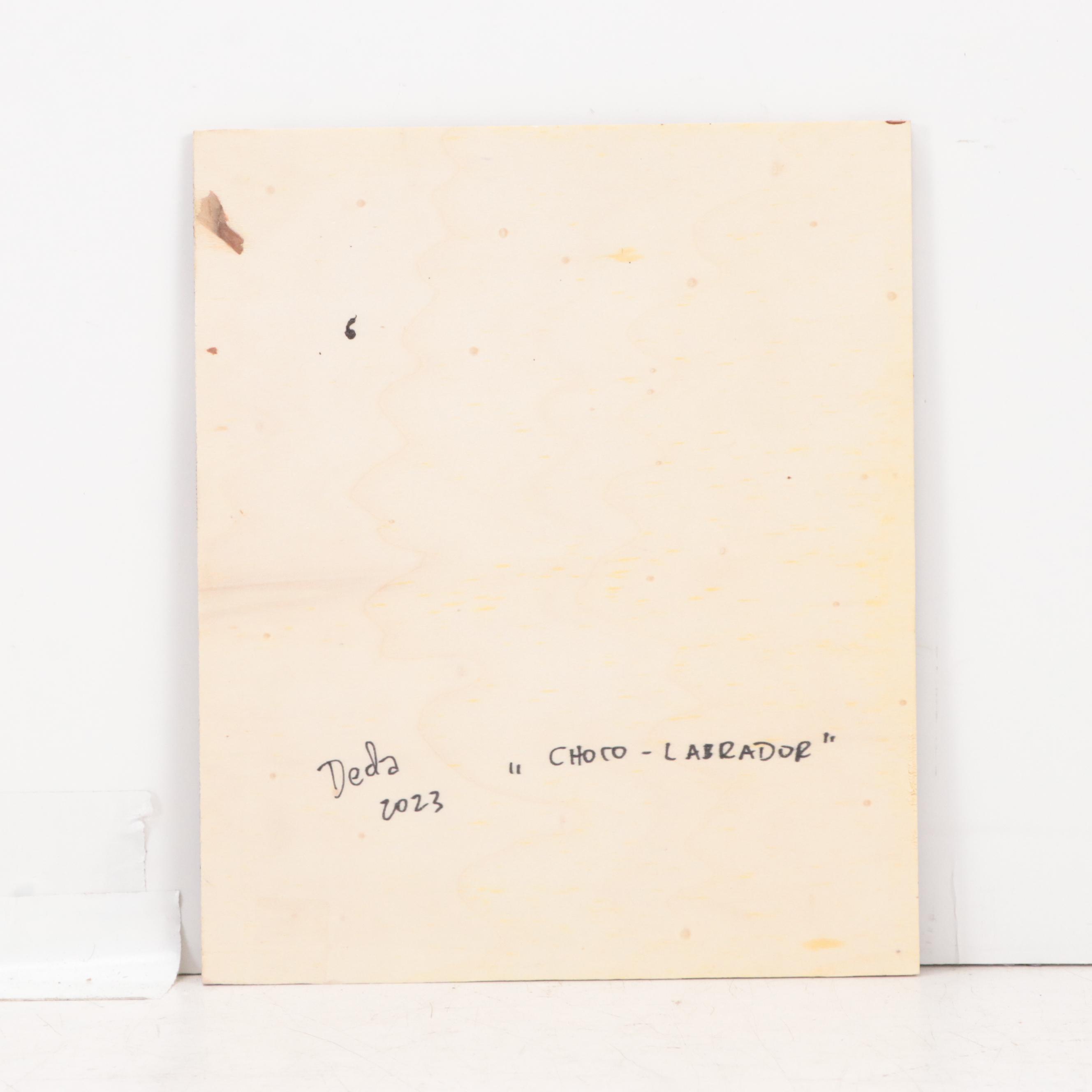 Adam Deda Oil Painting "Choco - Labrador," 2023