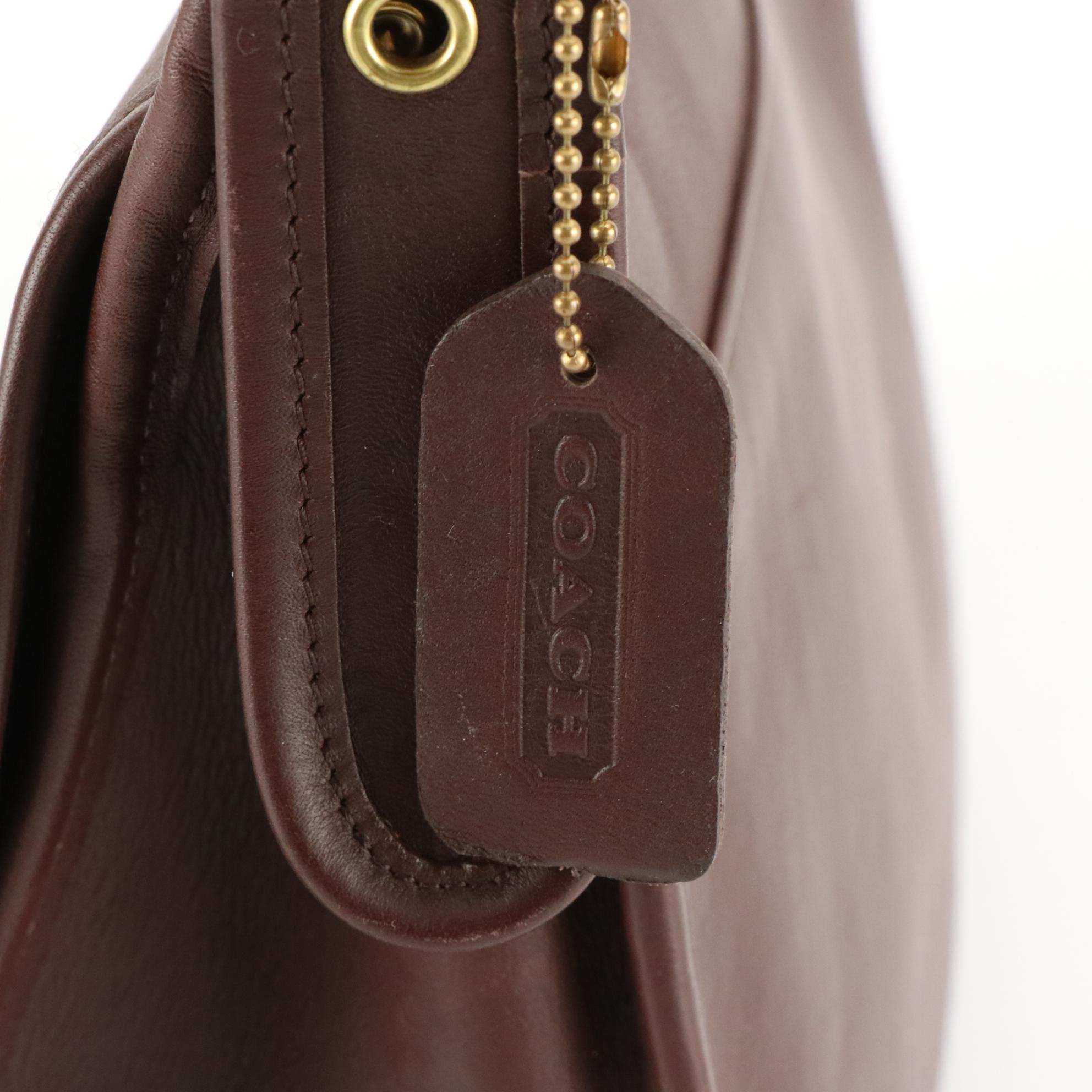 Coach 9951 Patricia Legacy Flap Crossbody Bag in Brown Glove-Tanned Leather