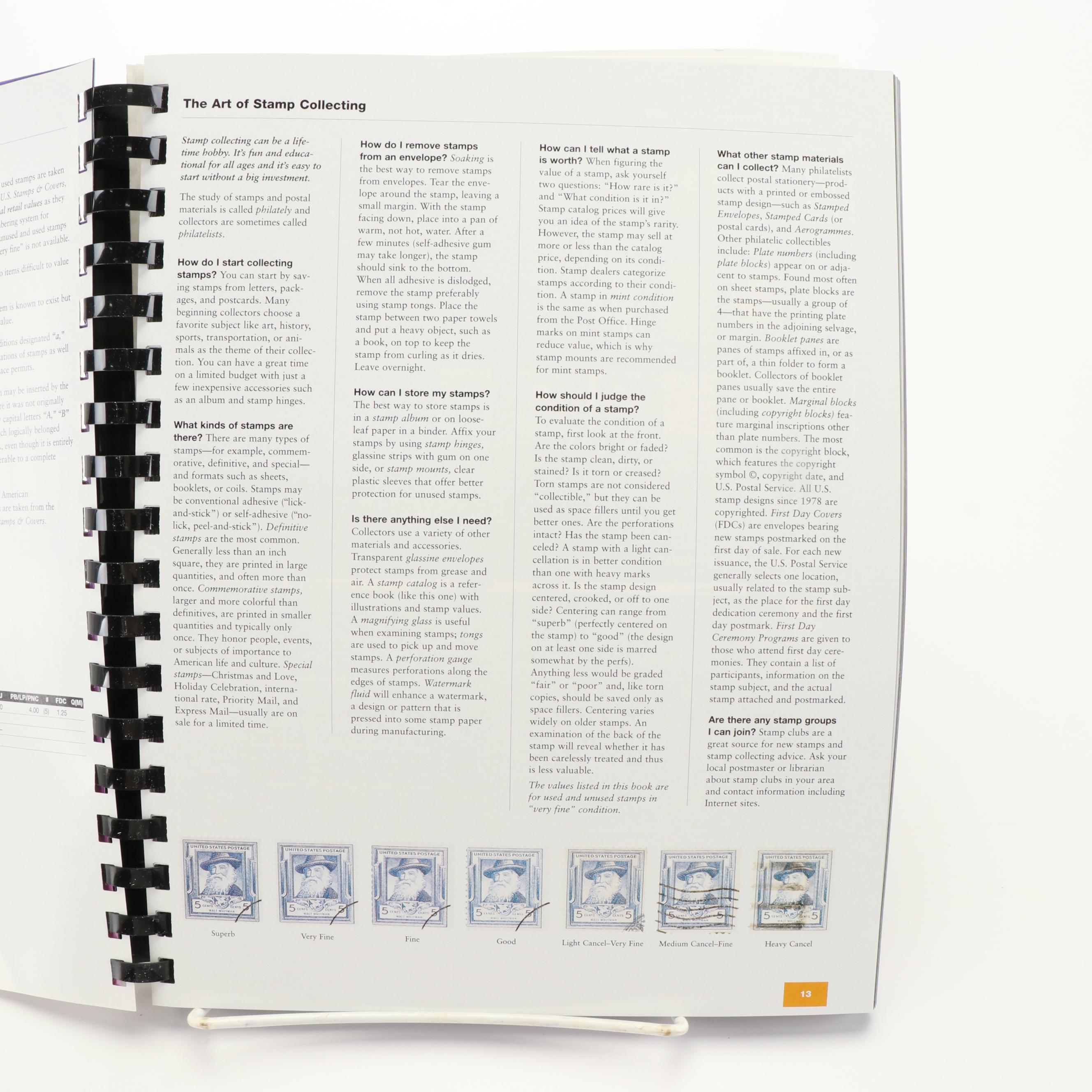 Two U.S. Postage Stamp Albums, 2015 to 2017 and a Stamp Price Guide